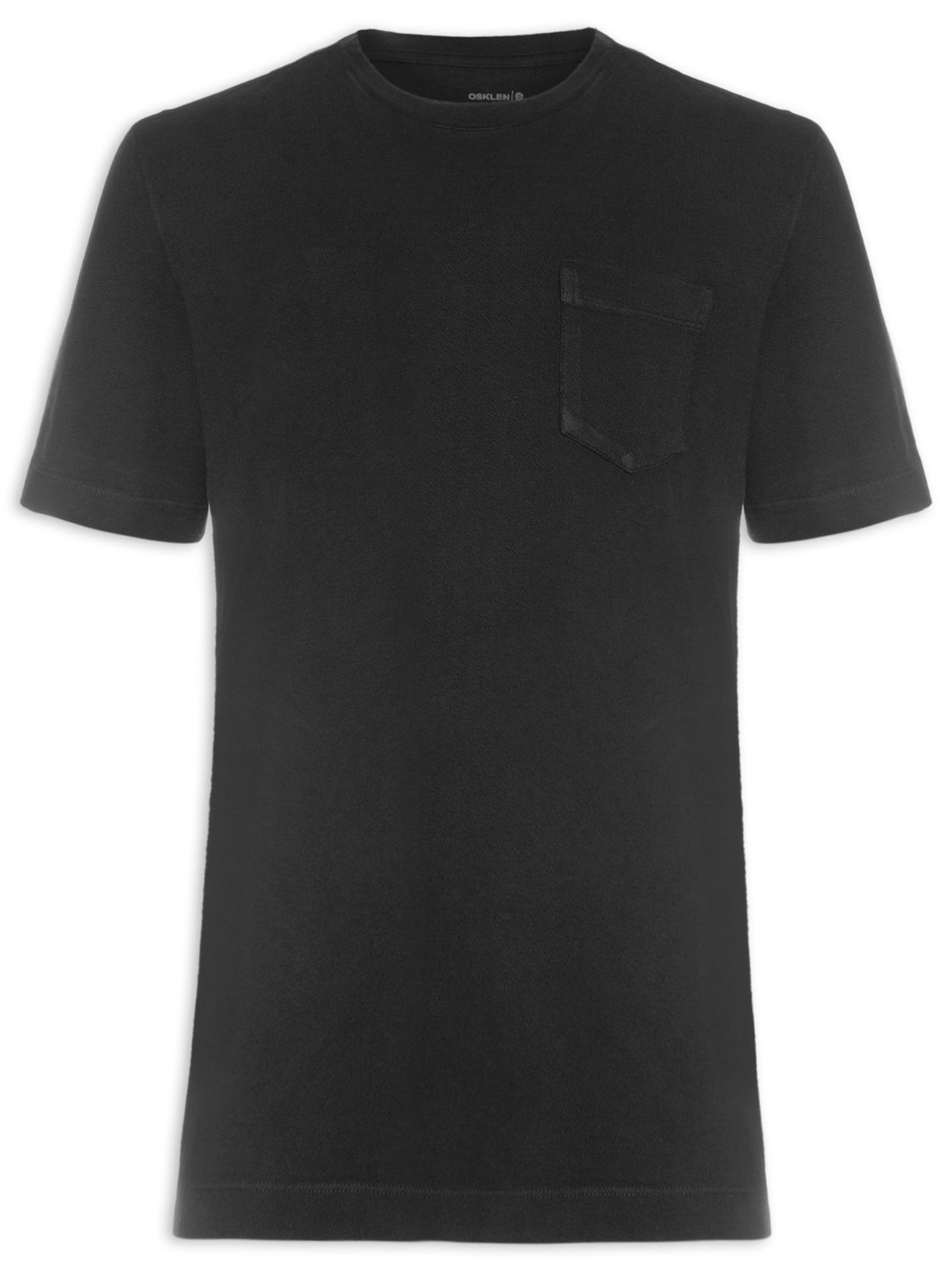 Camiseta Masculina Pocket Crepe - Preto
