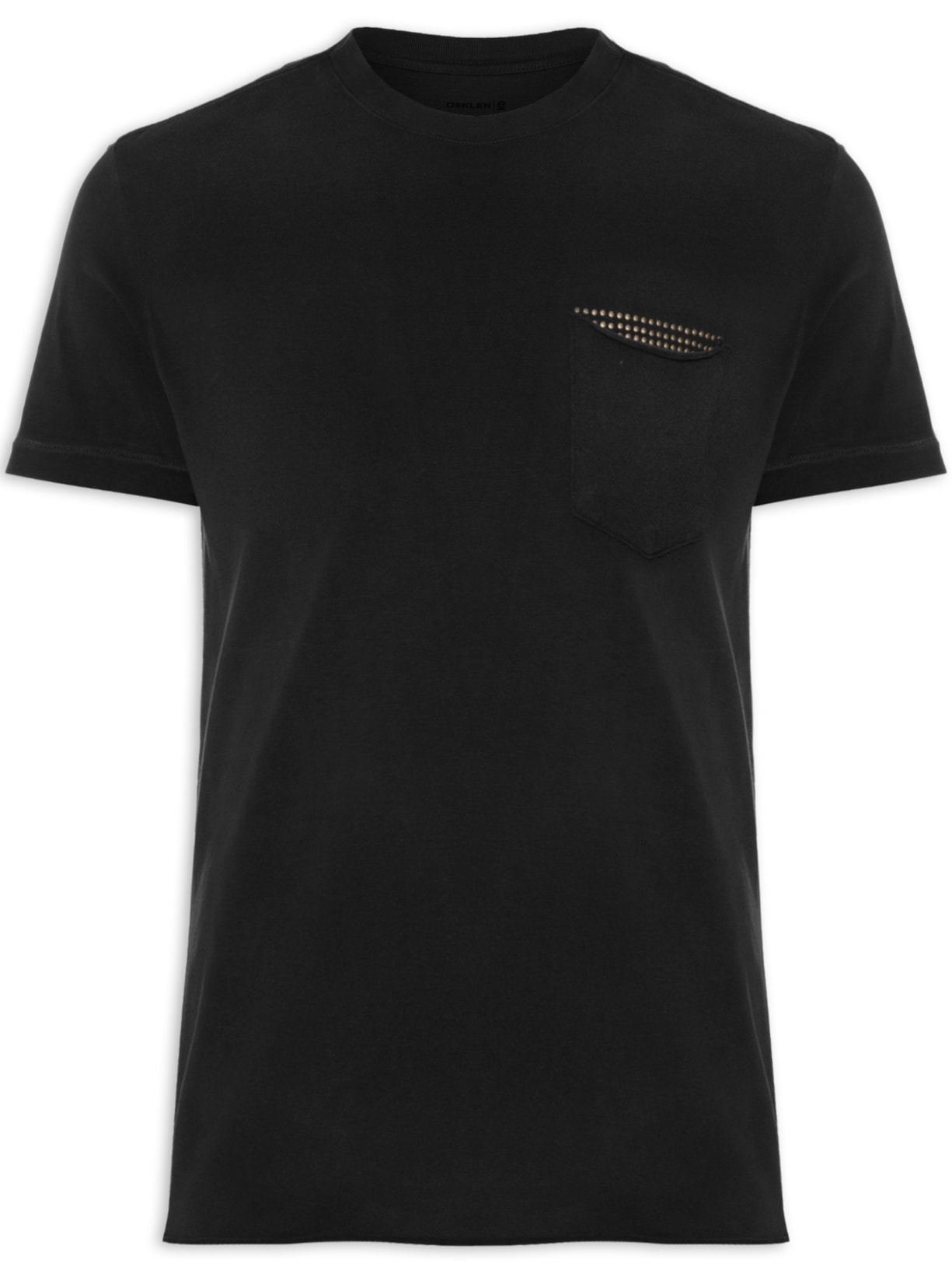 Camiseta Masculina Pocket Design Preto Osklen