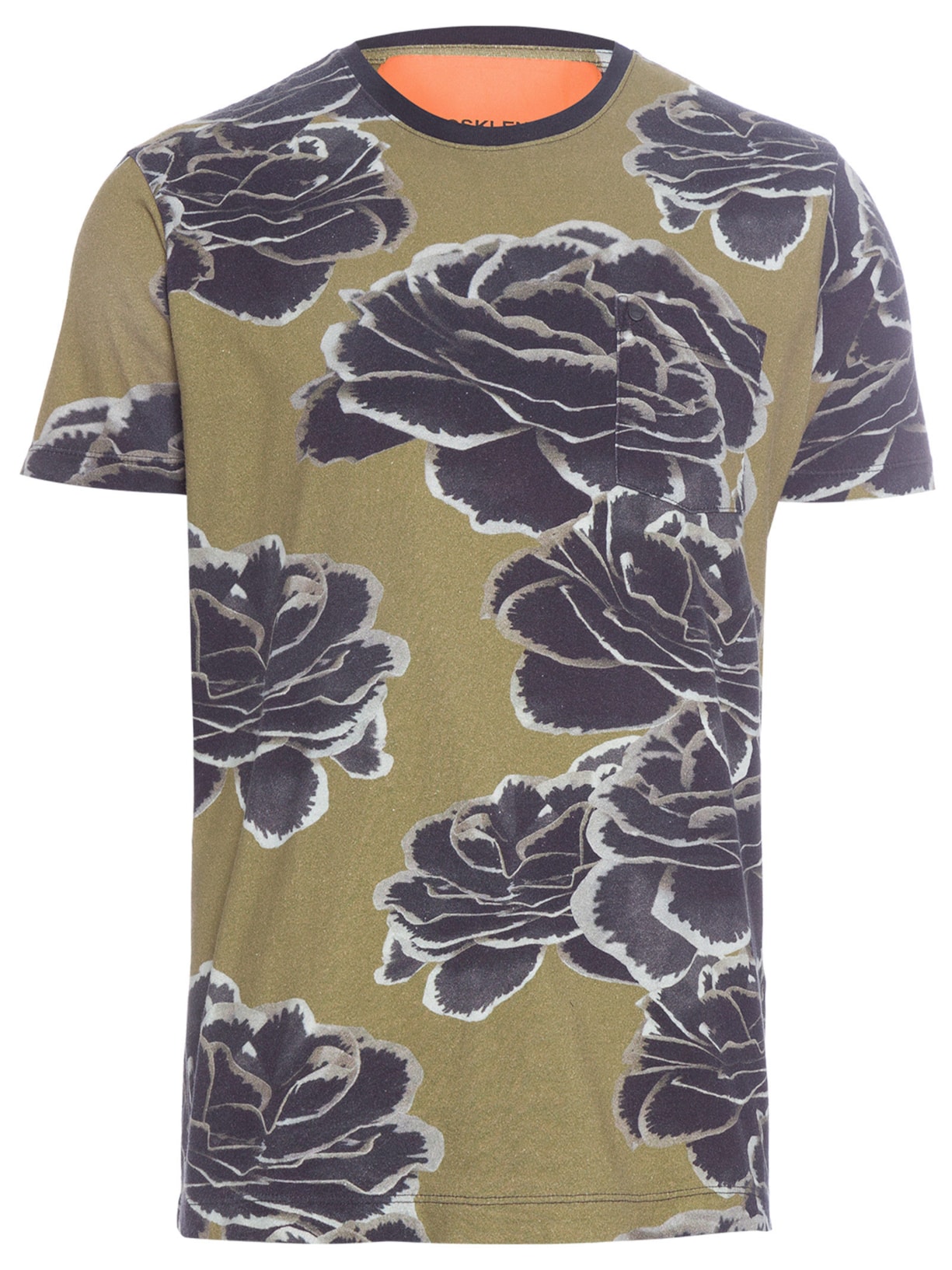 Camiseta Masculina Pocket Ink Rose - Verde