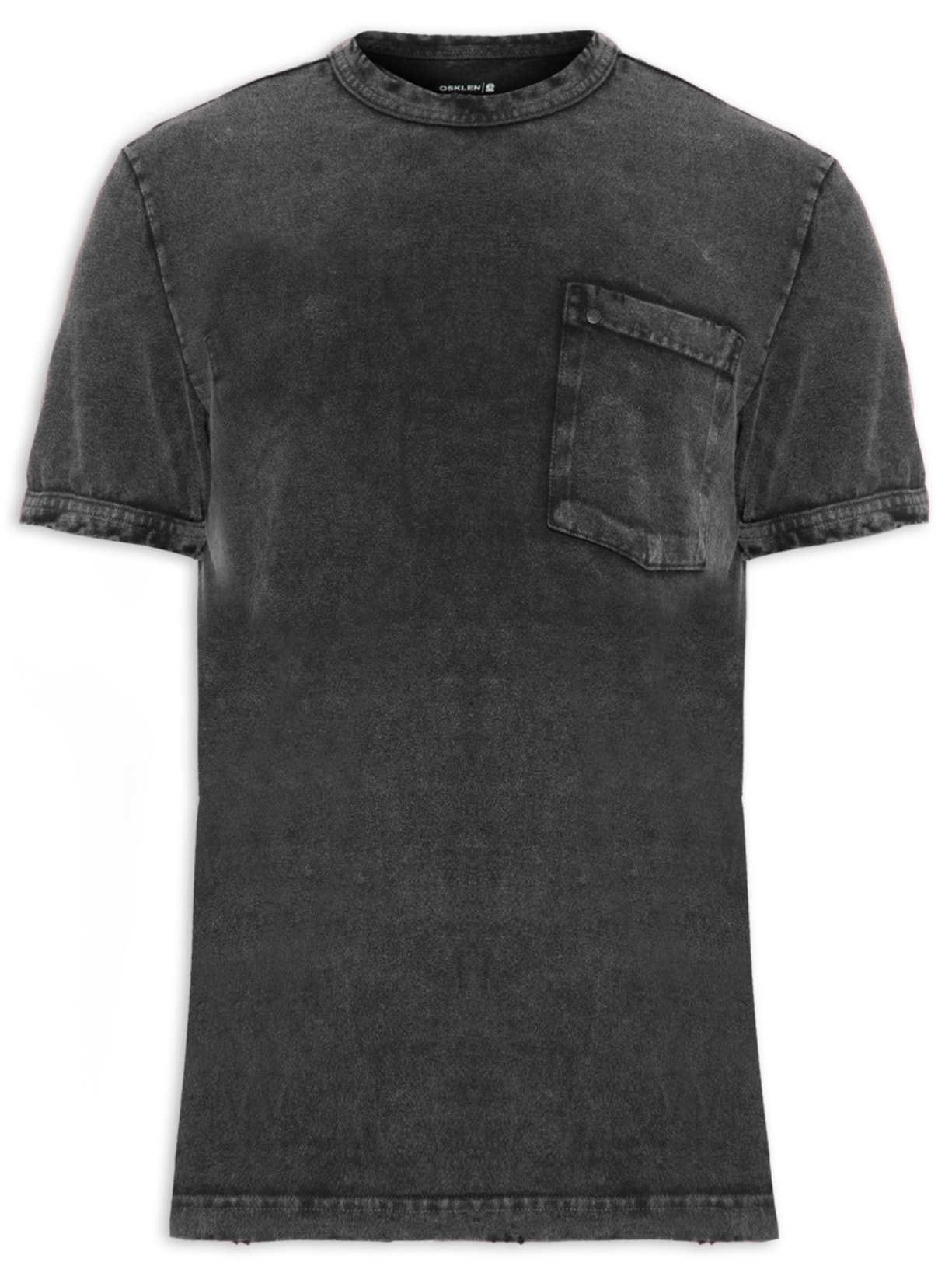 Camiseta Masculina Pocket Marmorizado - Preto