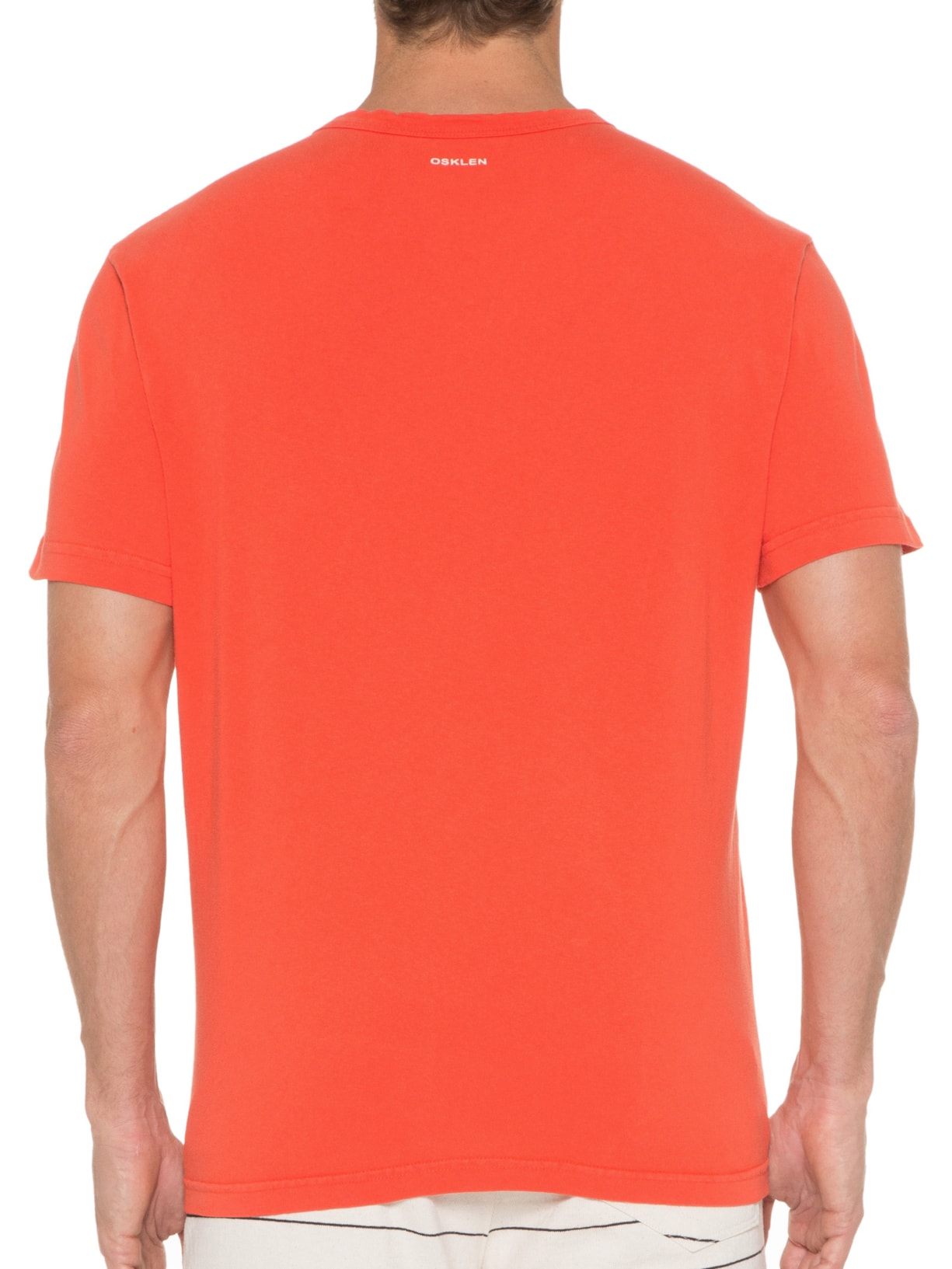 Camiseta Masculina Pocket Recycled Cotton Laranja Osklen