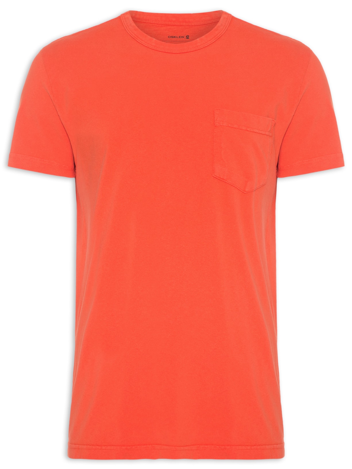 Camiseta Masculina Pocket Recycled Cotton - Laranja