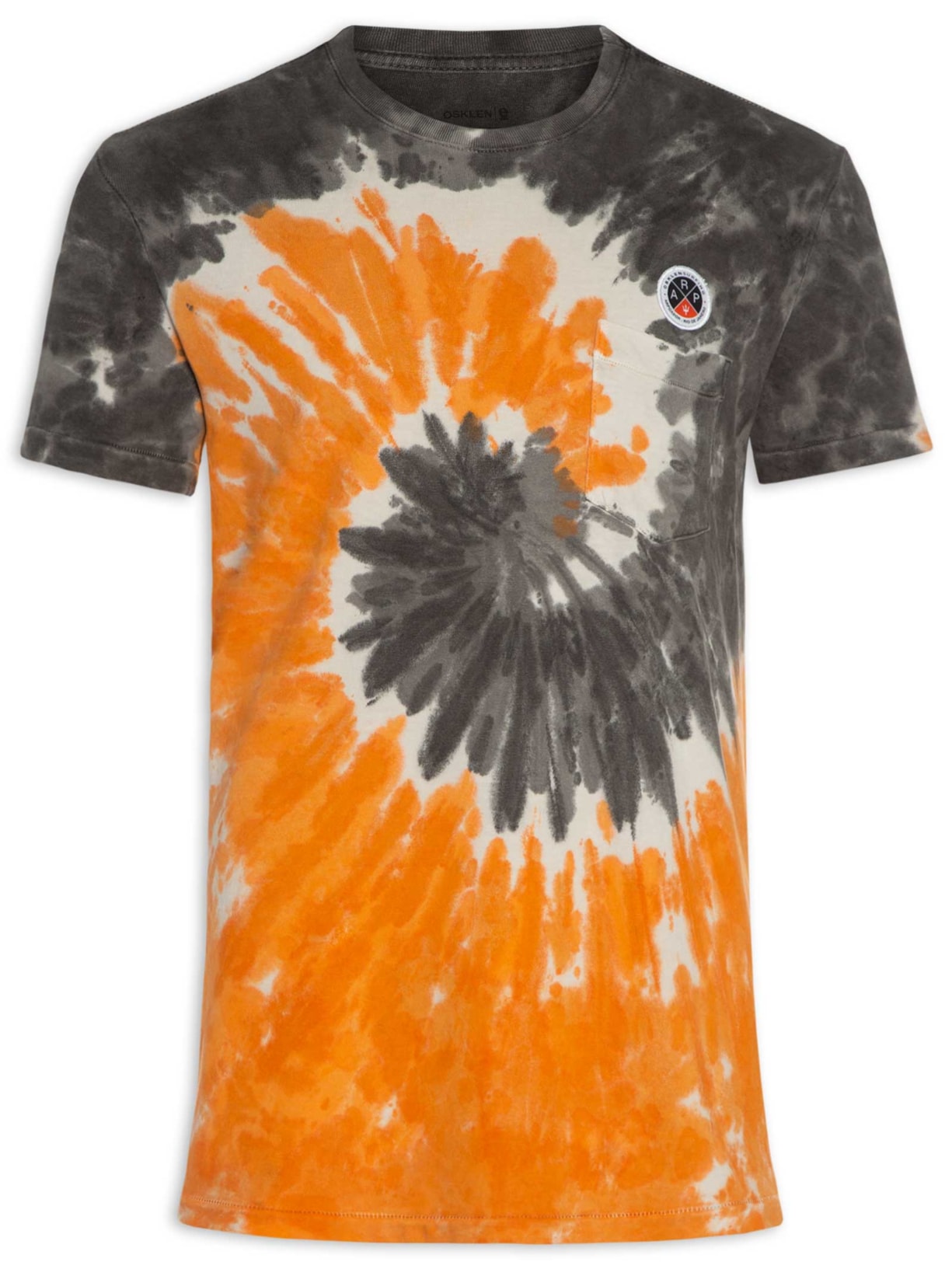 Camiseta Masculina Pocket Surfing Laranja Osklen