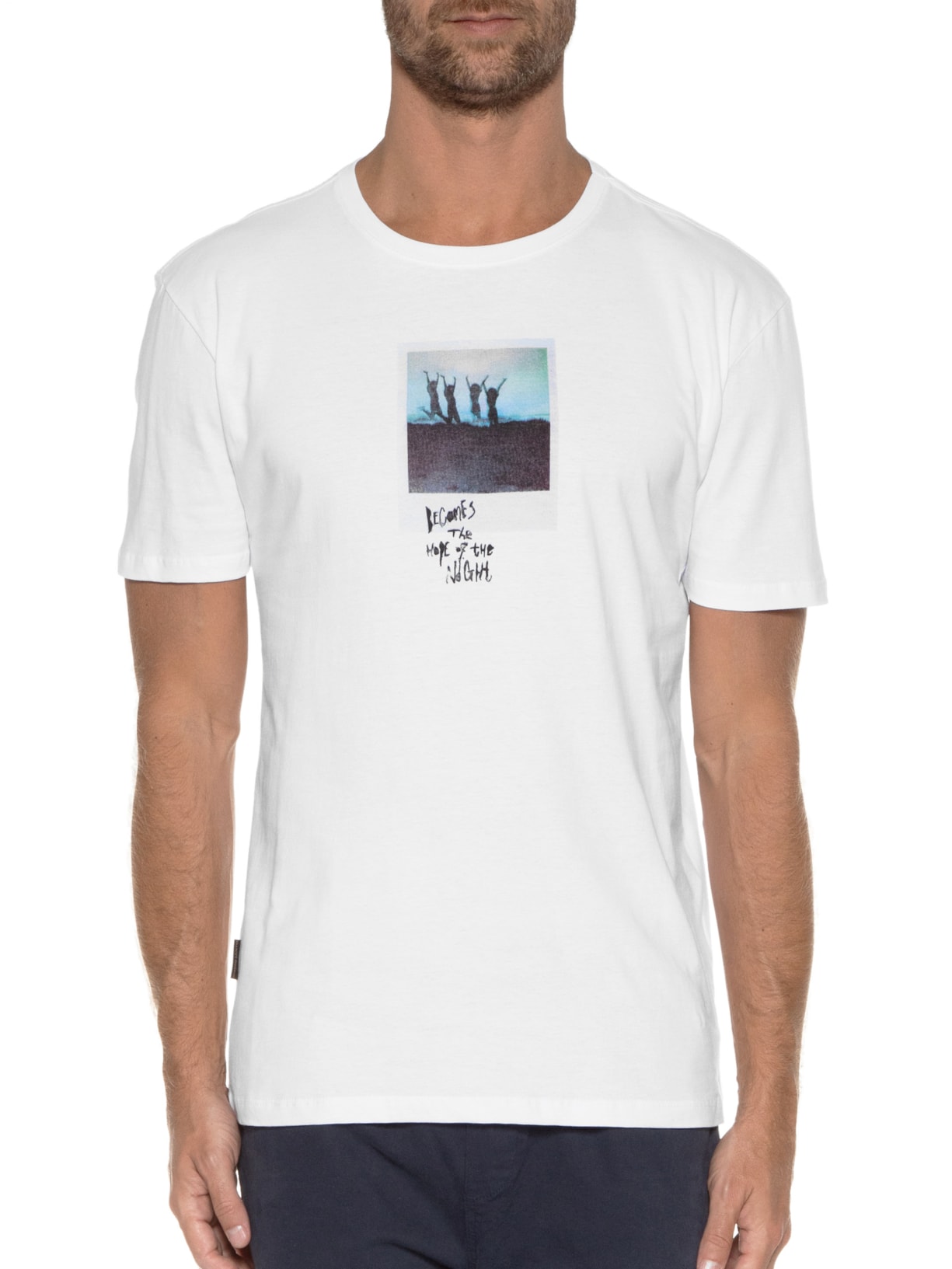 Camiseta Masculina Polaroid Friendship Branco Spirito Santo