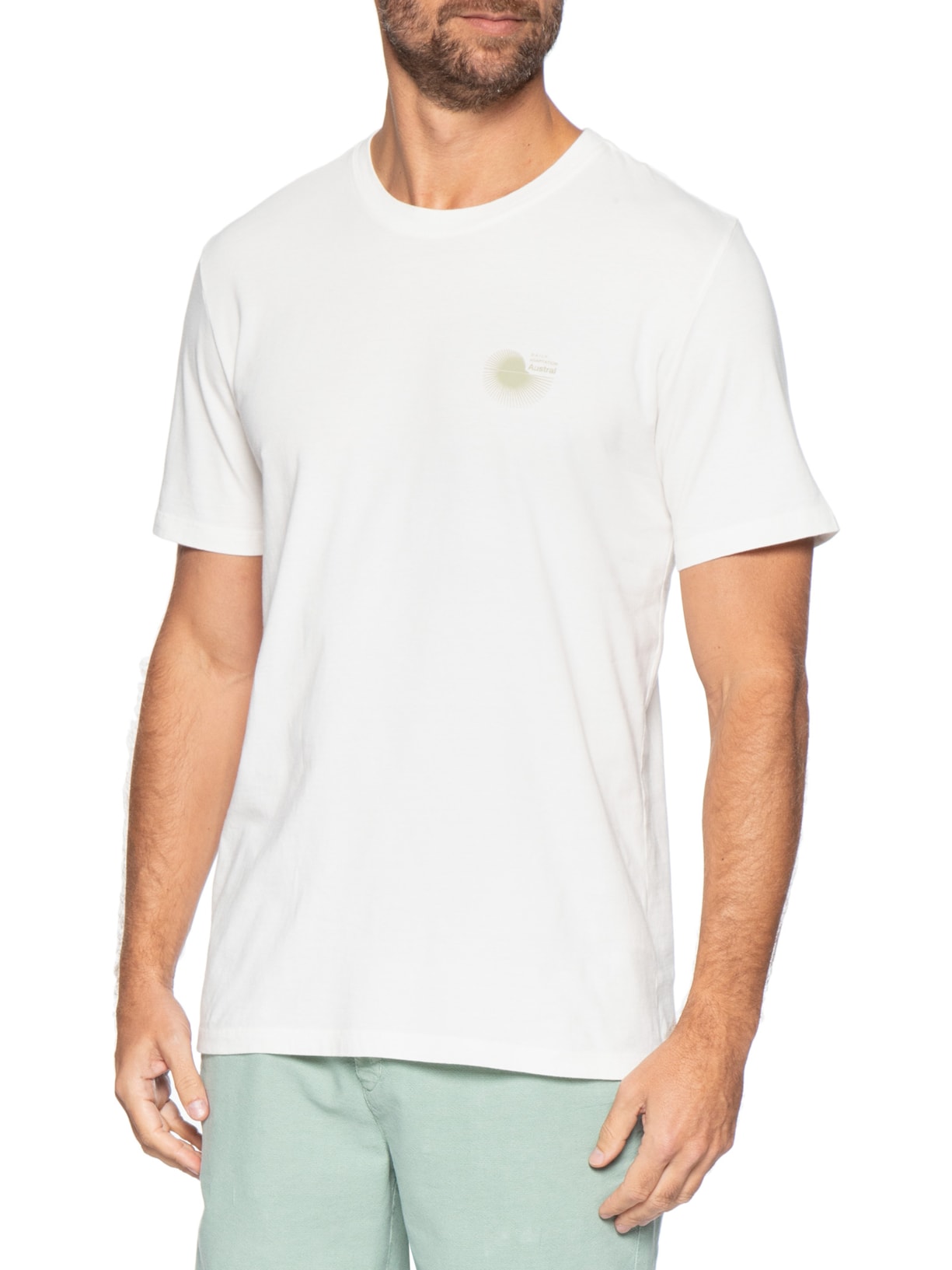 Camiseta Masculina Porco Espinho Branco Austral