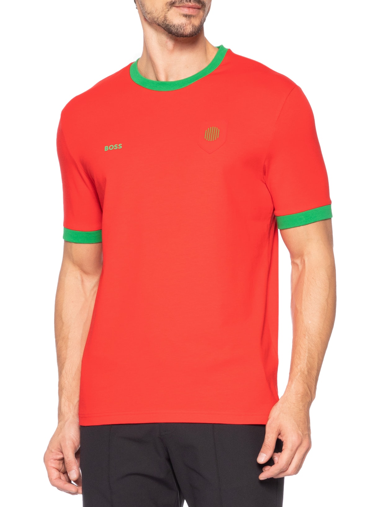 Camiseta Masculina Portugal Copa Lux Tee Vermelho Boss