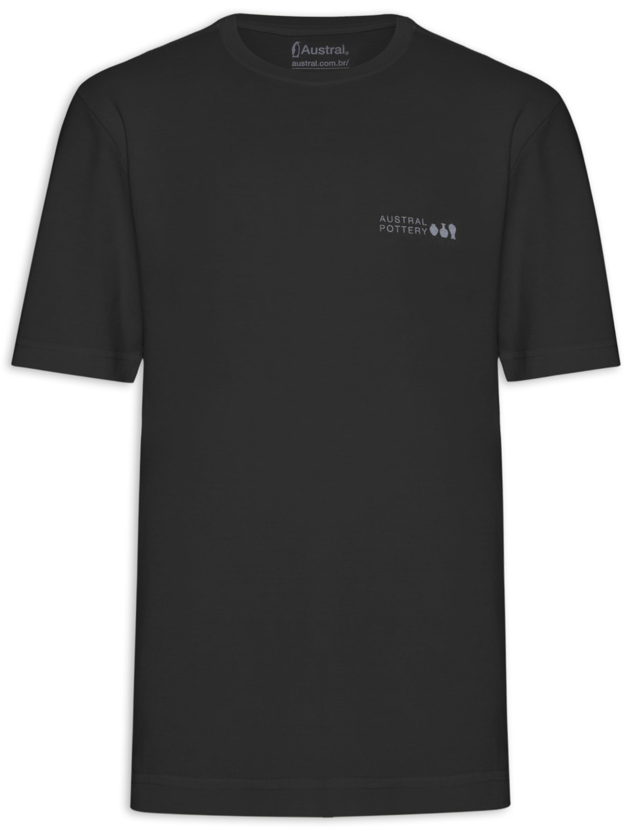 Camiseta Masculina Pottery Preto Austral