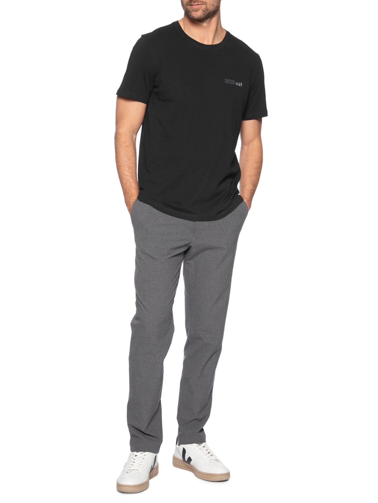 Camiseta Masculina Pottery Preto Austral