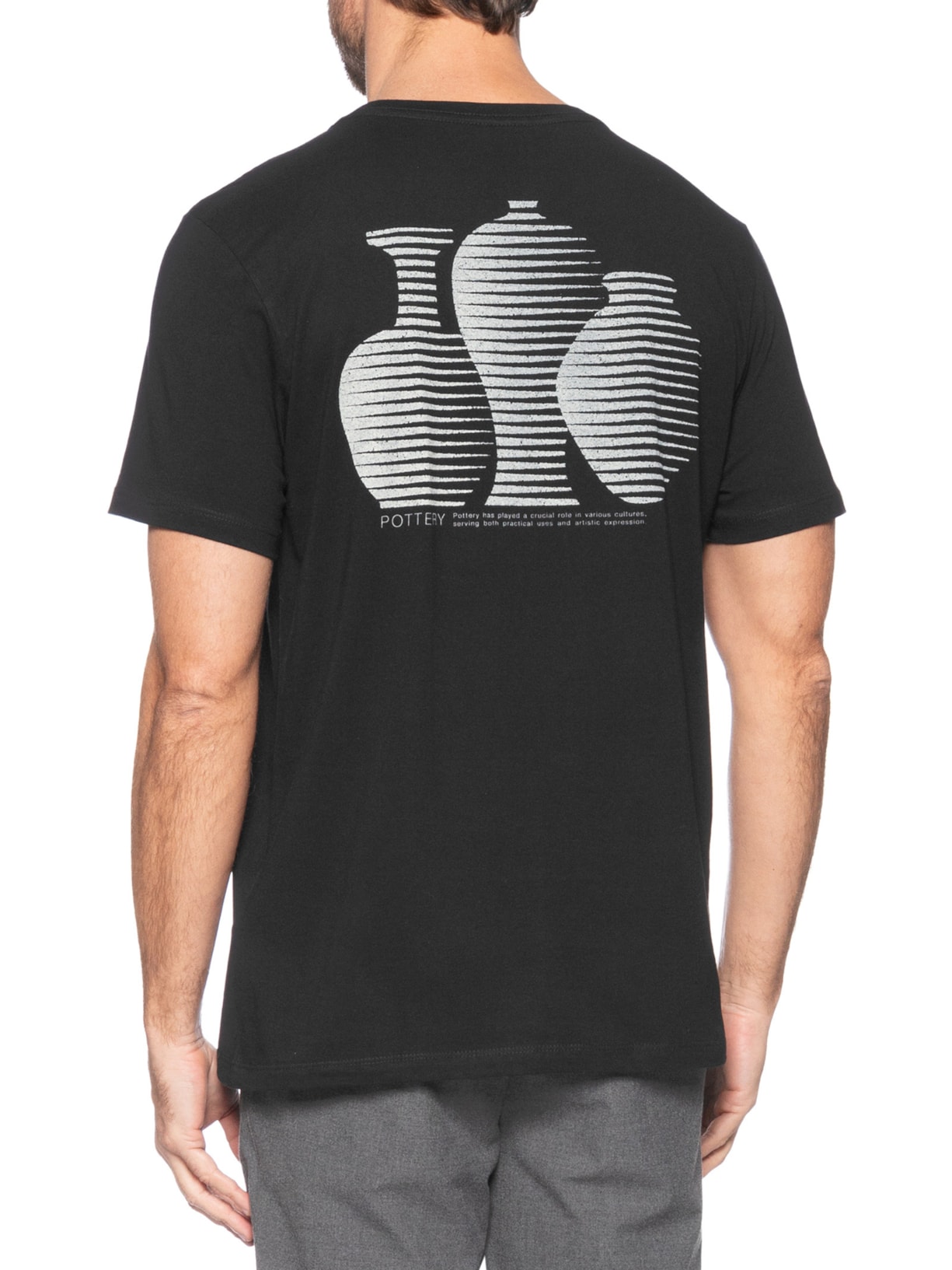 Camiseta Masculina Pottery Preto Austral