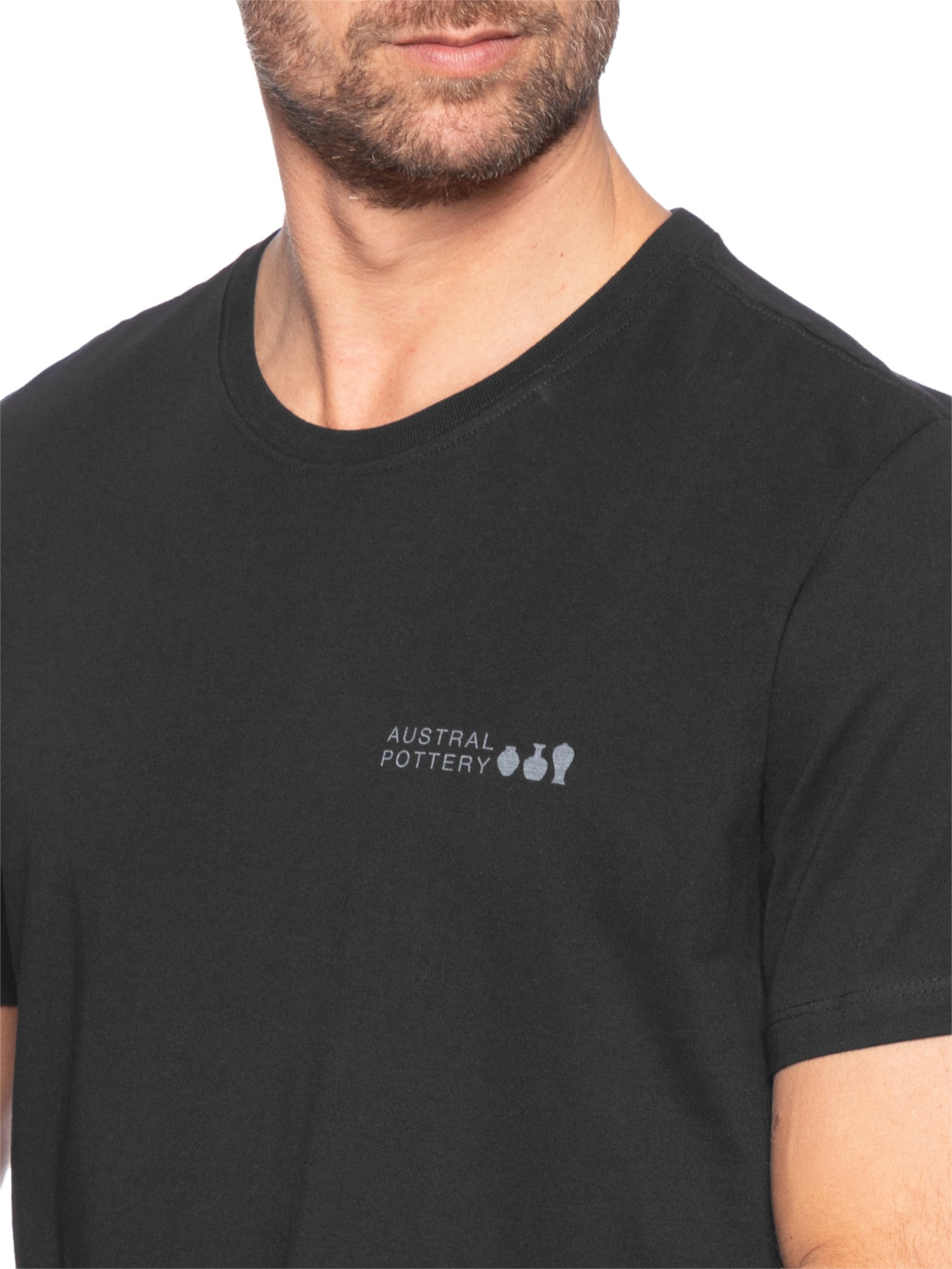 Camiseta Masculina Pottery Preto Austral