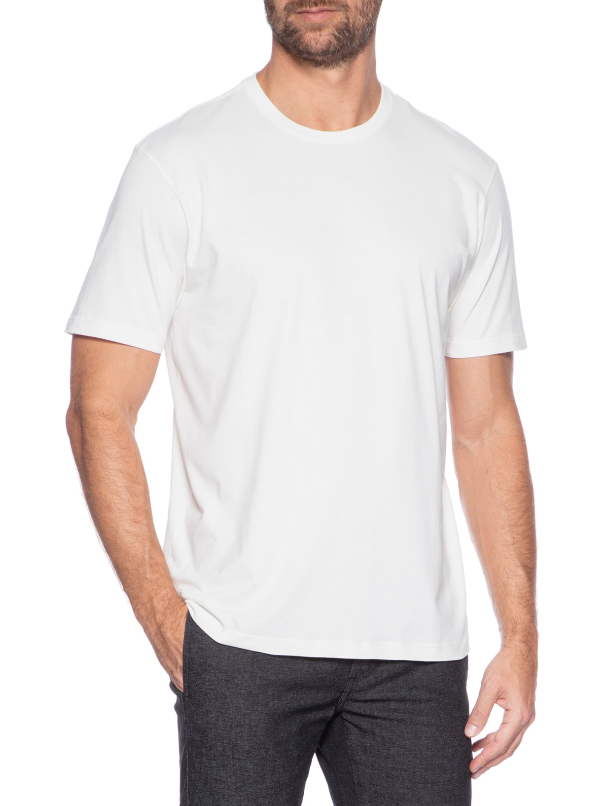 Camiseta Masculina Premium Cotton Branco Zapalla