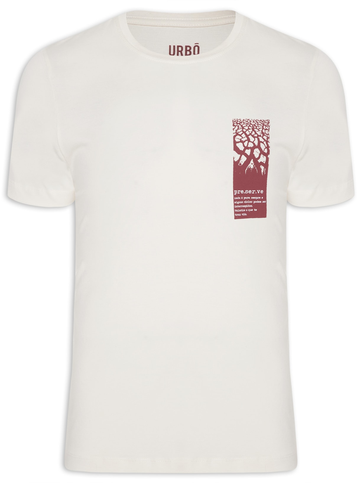 Camiseta Masculina Preserve Natural - Off White