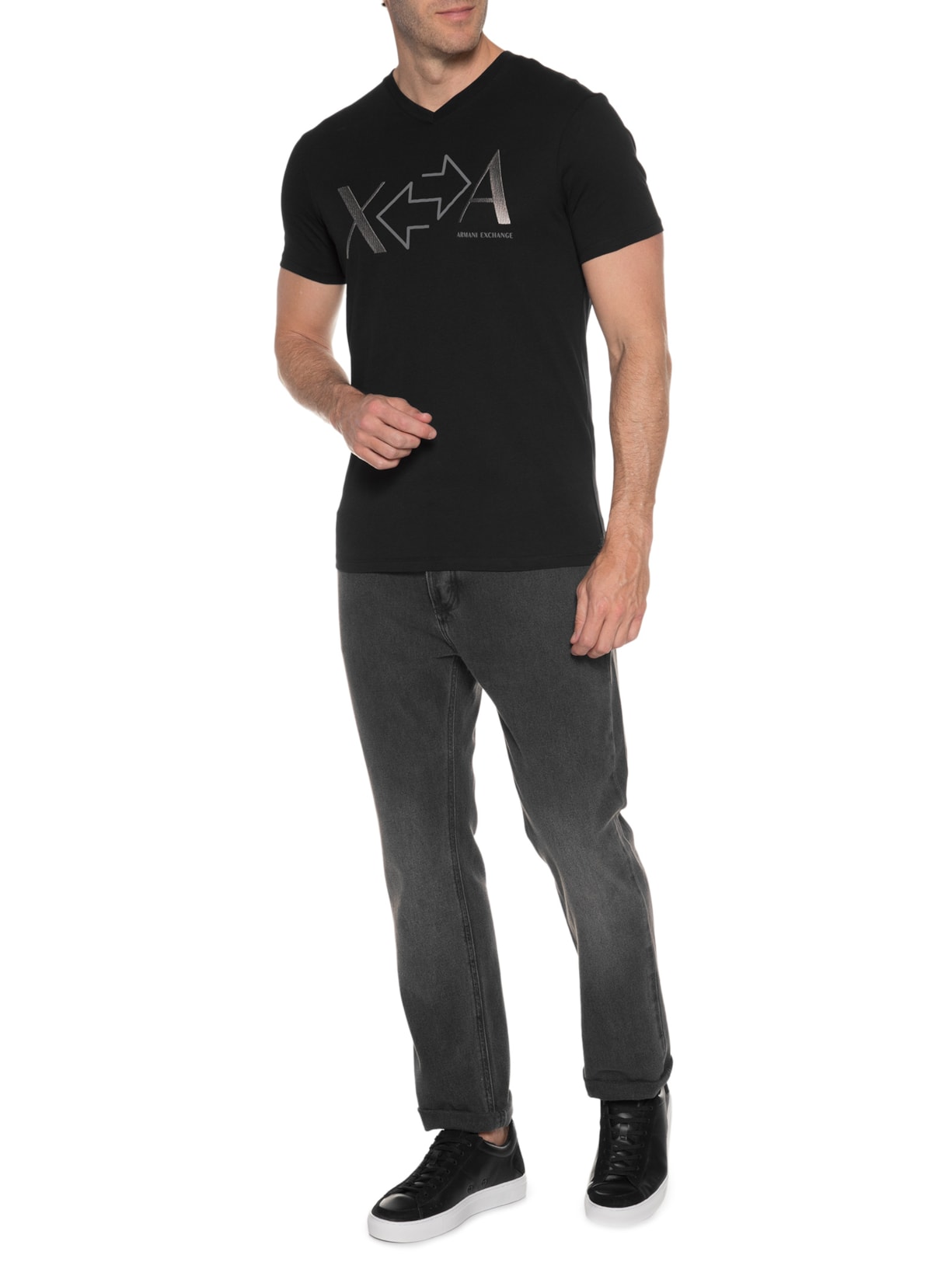 Camiseta Masculina Preto Armani Exchange