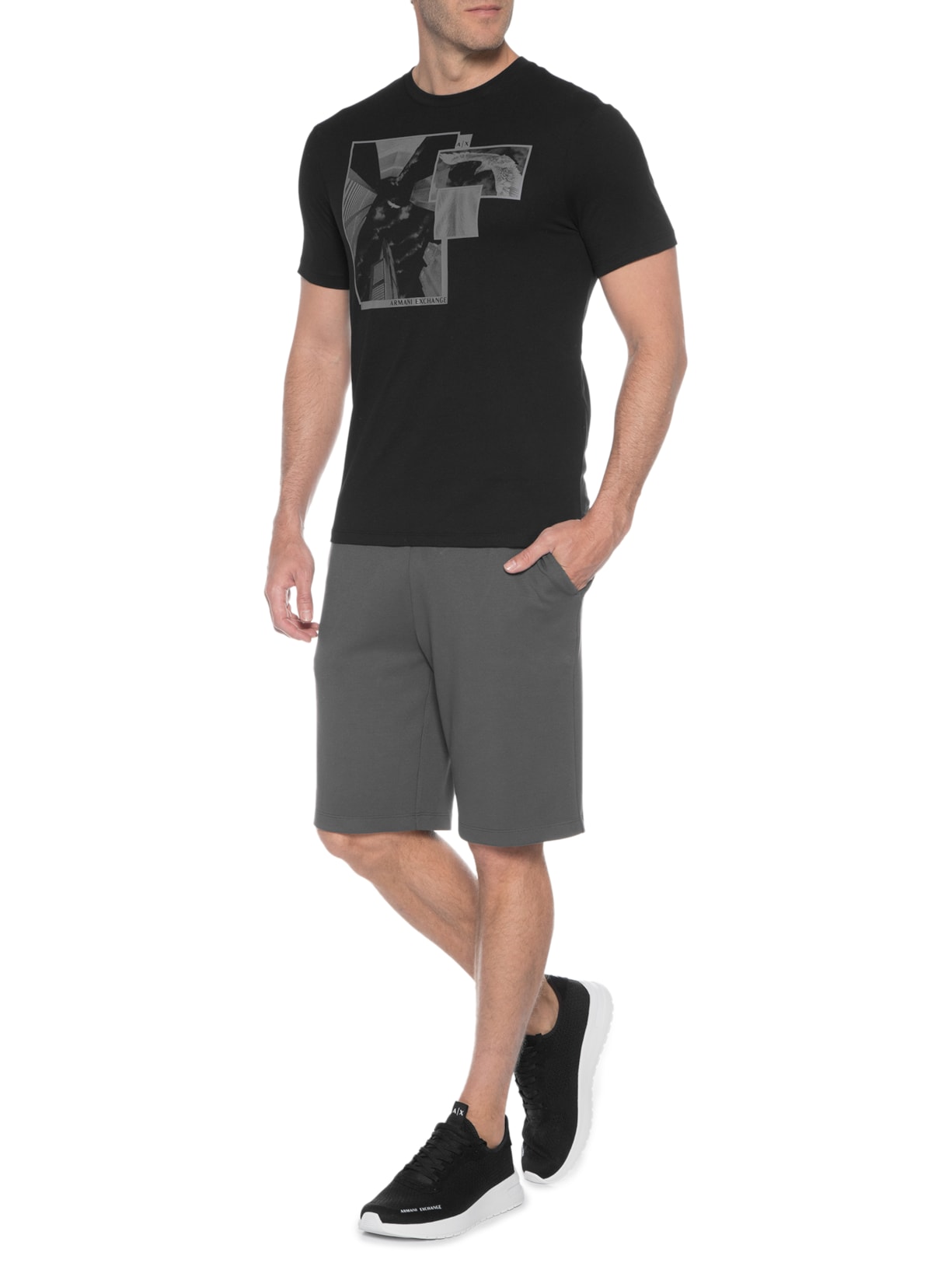 Camiseta Masculina Preto Armani Exchange