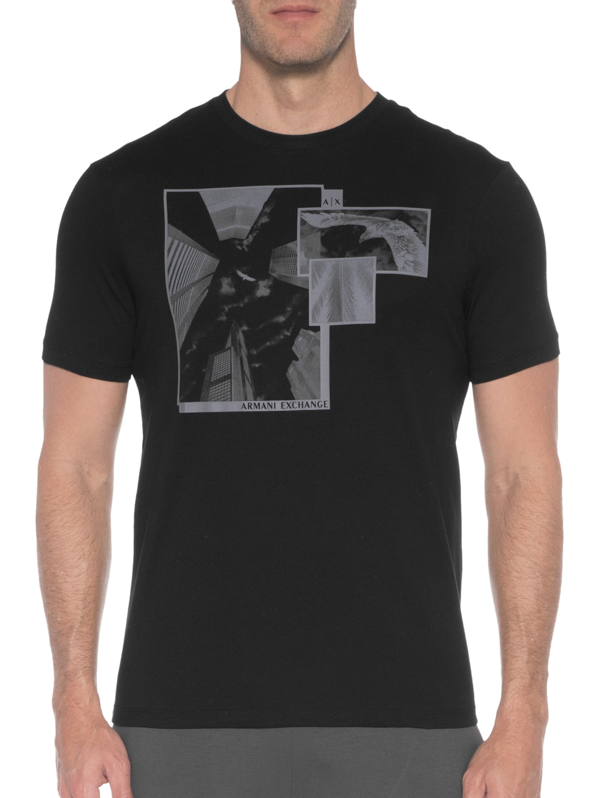 Camiseta Masculina Preto Armani Exchange