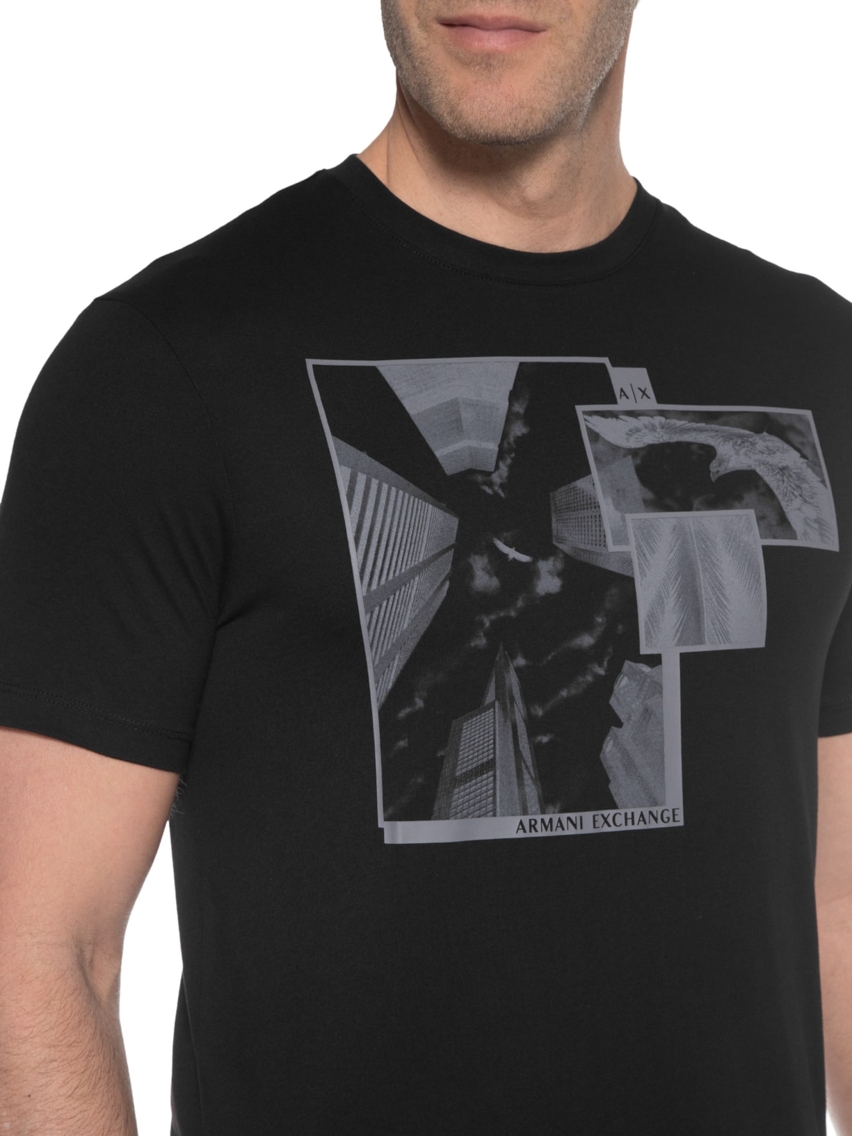 Camiseta Masculina Preto Armani Exchange