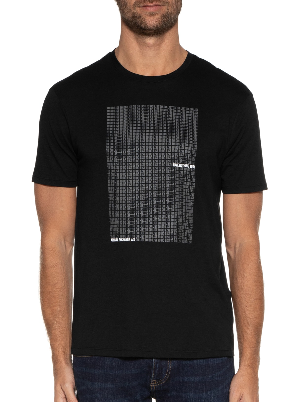 Camiseta Masculina Preto Armani Exchange