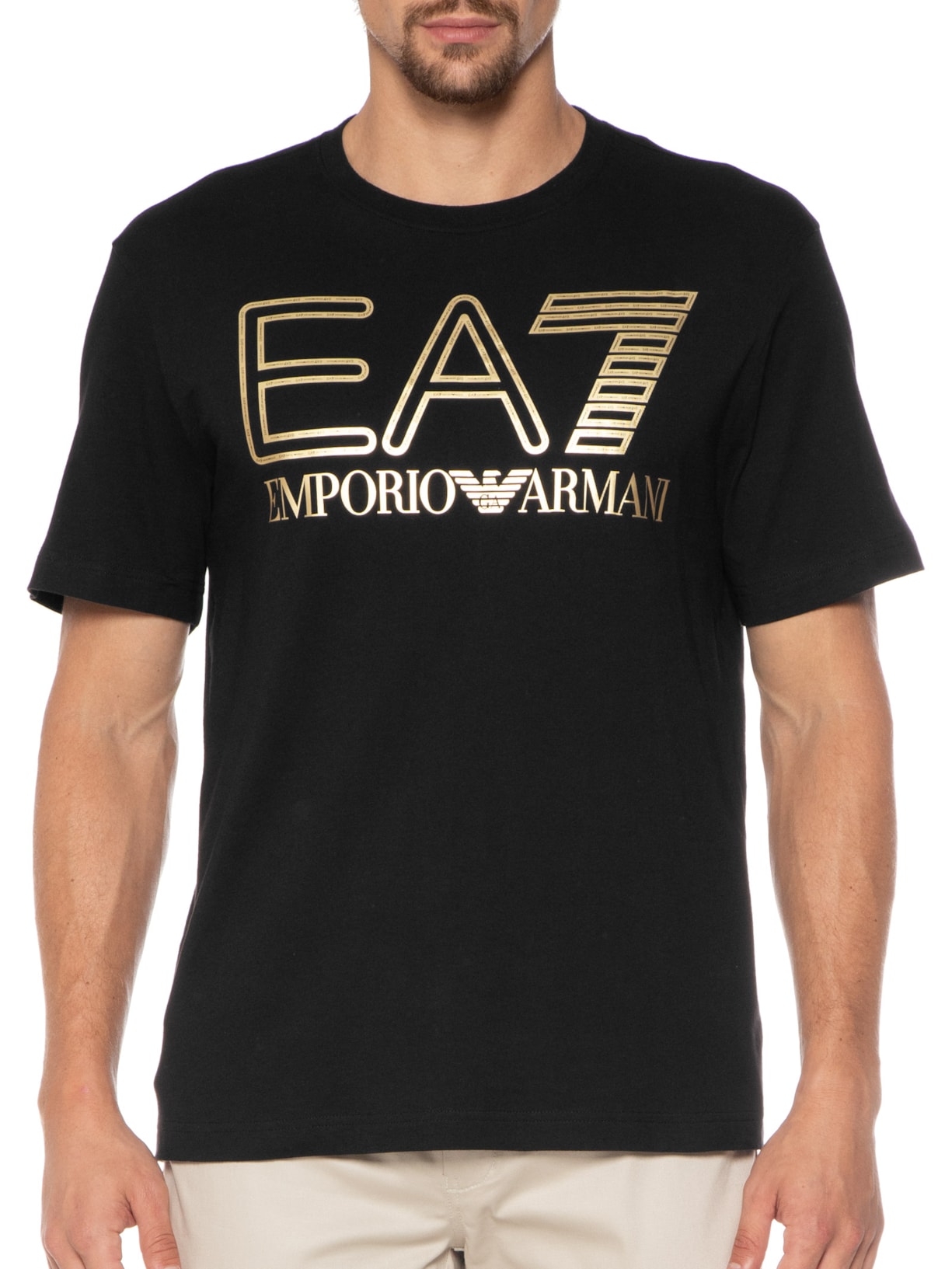 Camiseta Masculina Preto Ea7 Emporio Armani