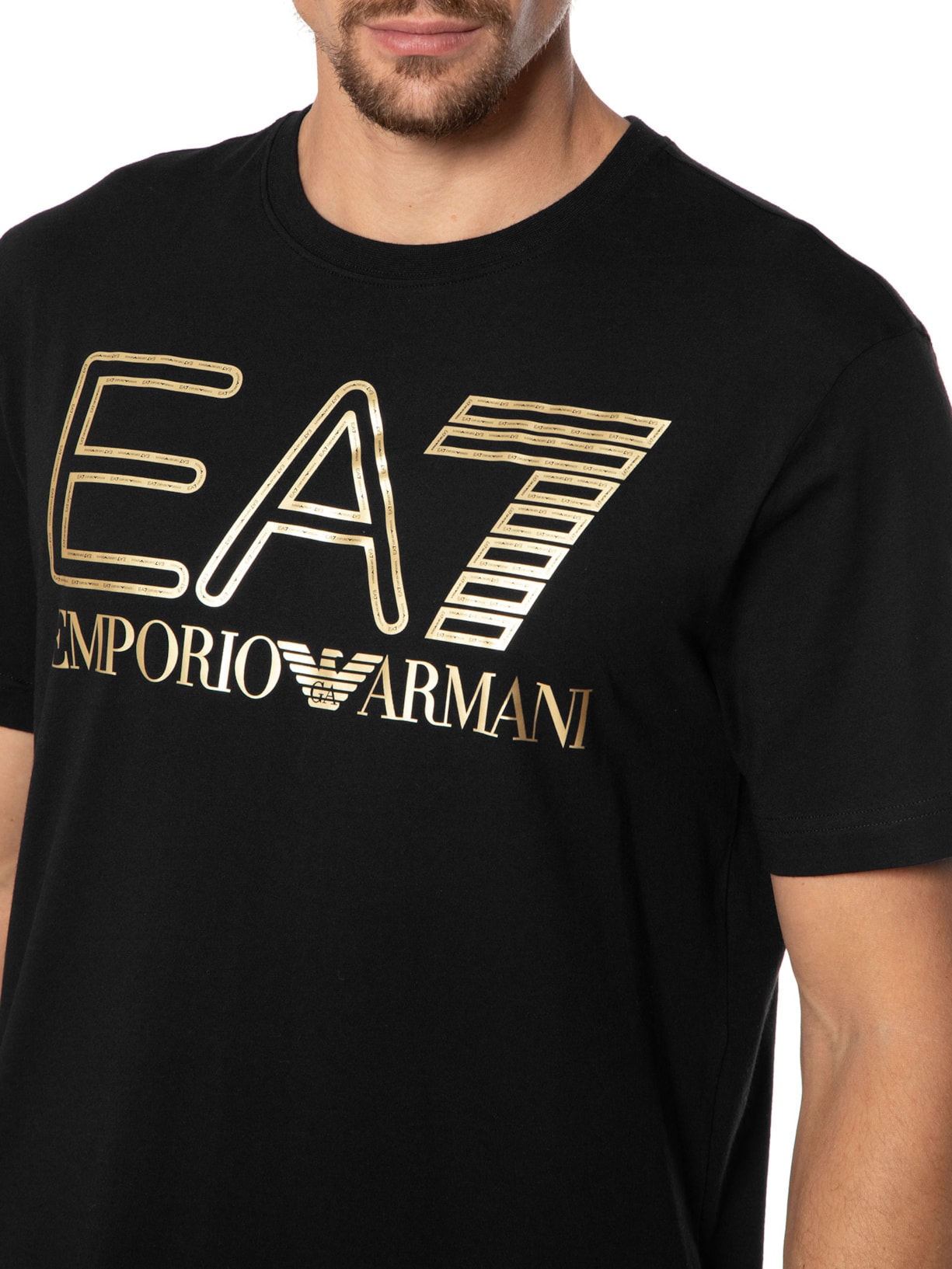 Camiseta Masculina Preto Ea7 Emporio Armani