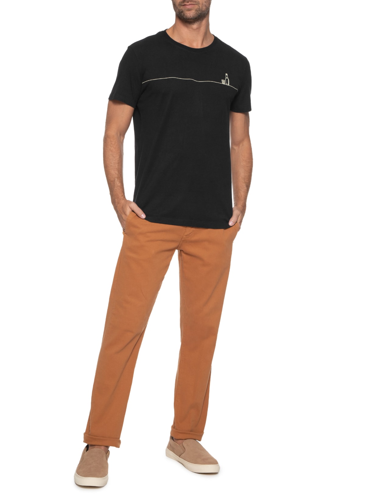 Camiseta Masculina Preto Melty Rj