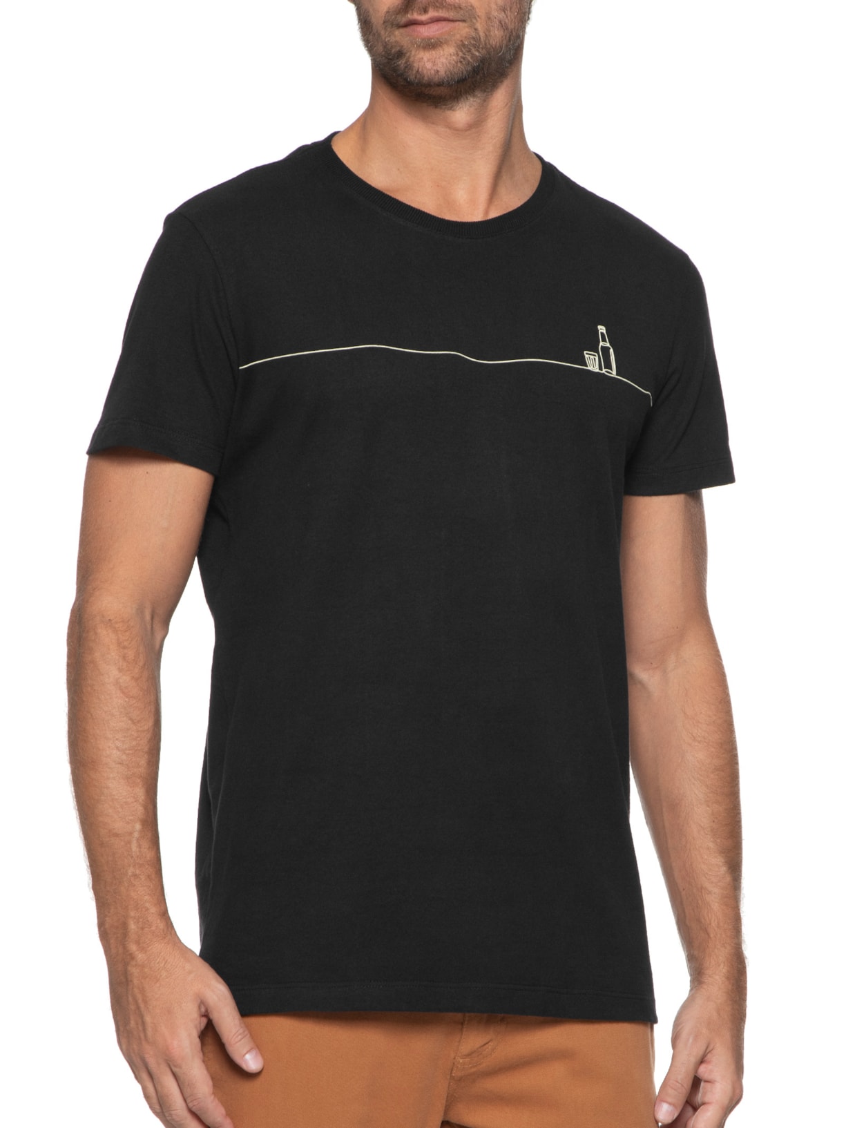 Camiseta Masculina Preto Melty Rj