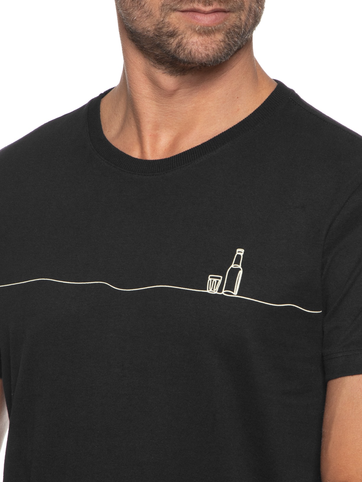 Camiseta Masculina Preto Melty Rj