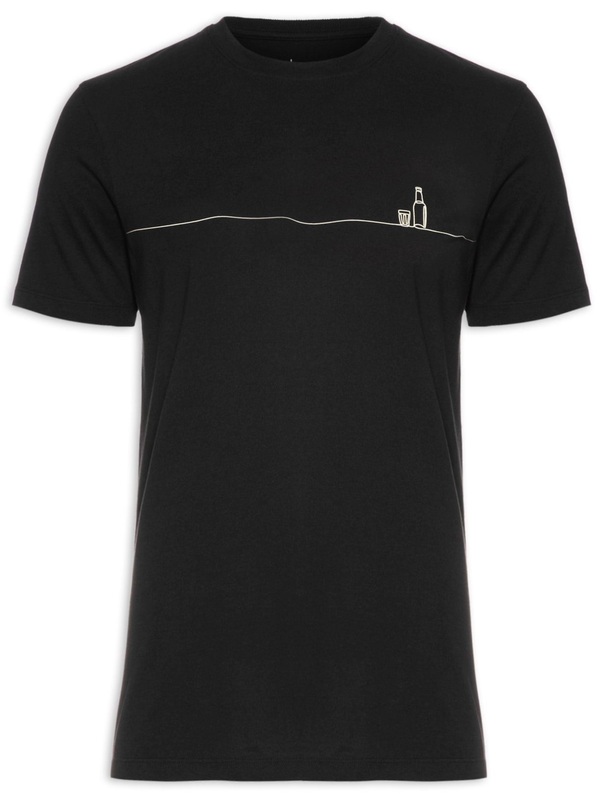 Camiseta Masculina Preto Melty Rj