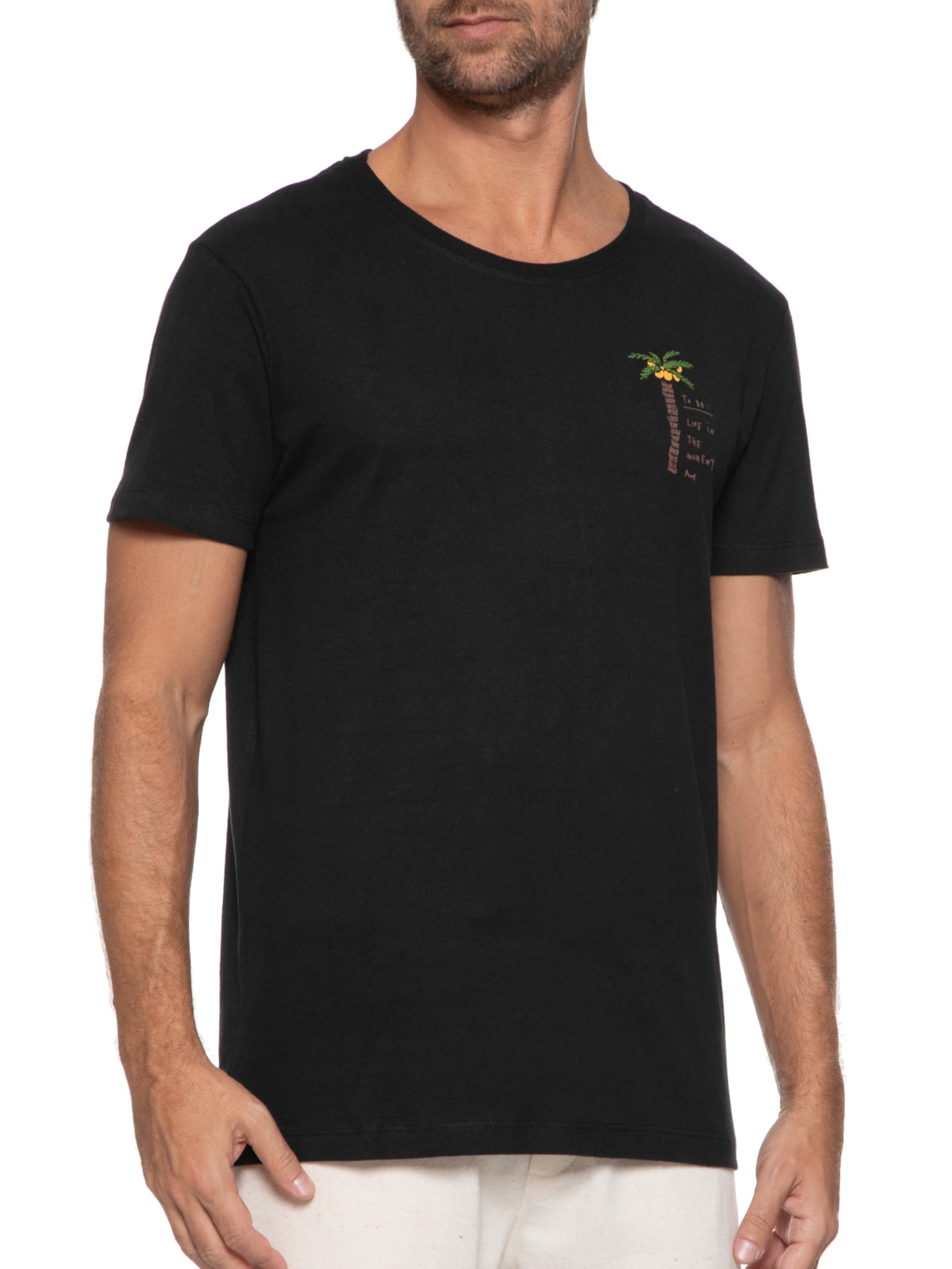 Camiseta Masculina Preto Melty Rj