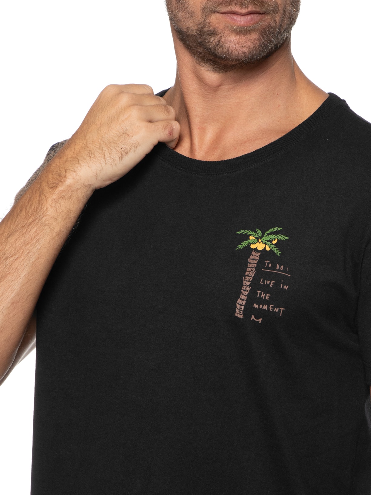 Camiseta Masculina Preto Melty Rj