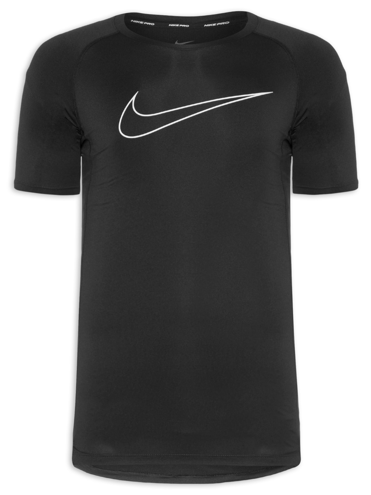Camiseta Masculina Pro Dri-FIT Preto e Branco Nike