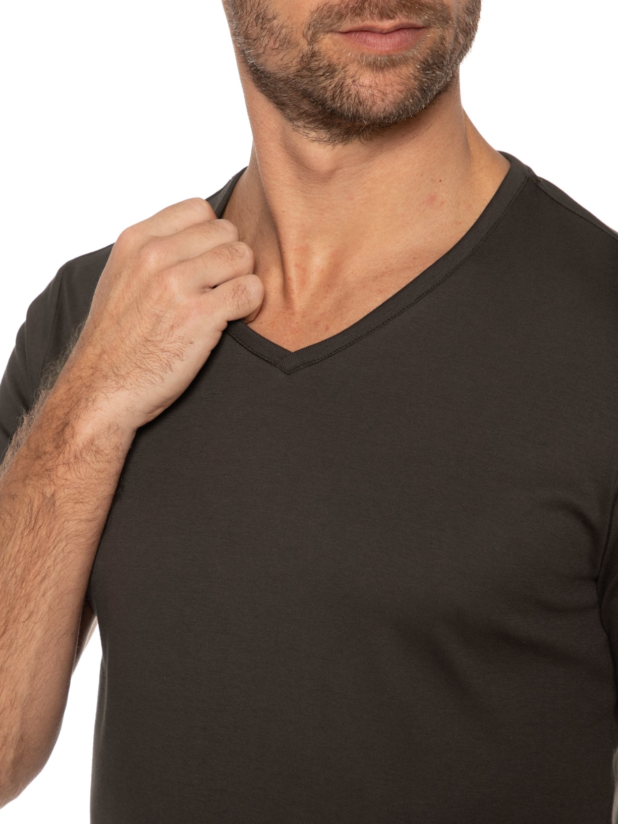 Camiseta Masculina Pro V Dupla Marrom Ricardo Almeida