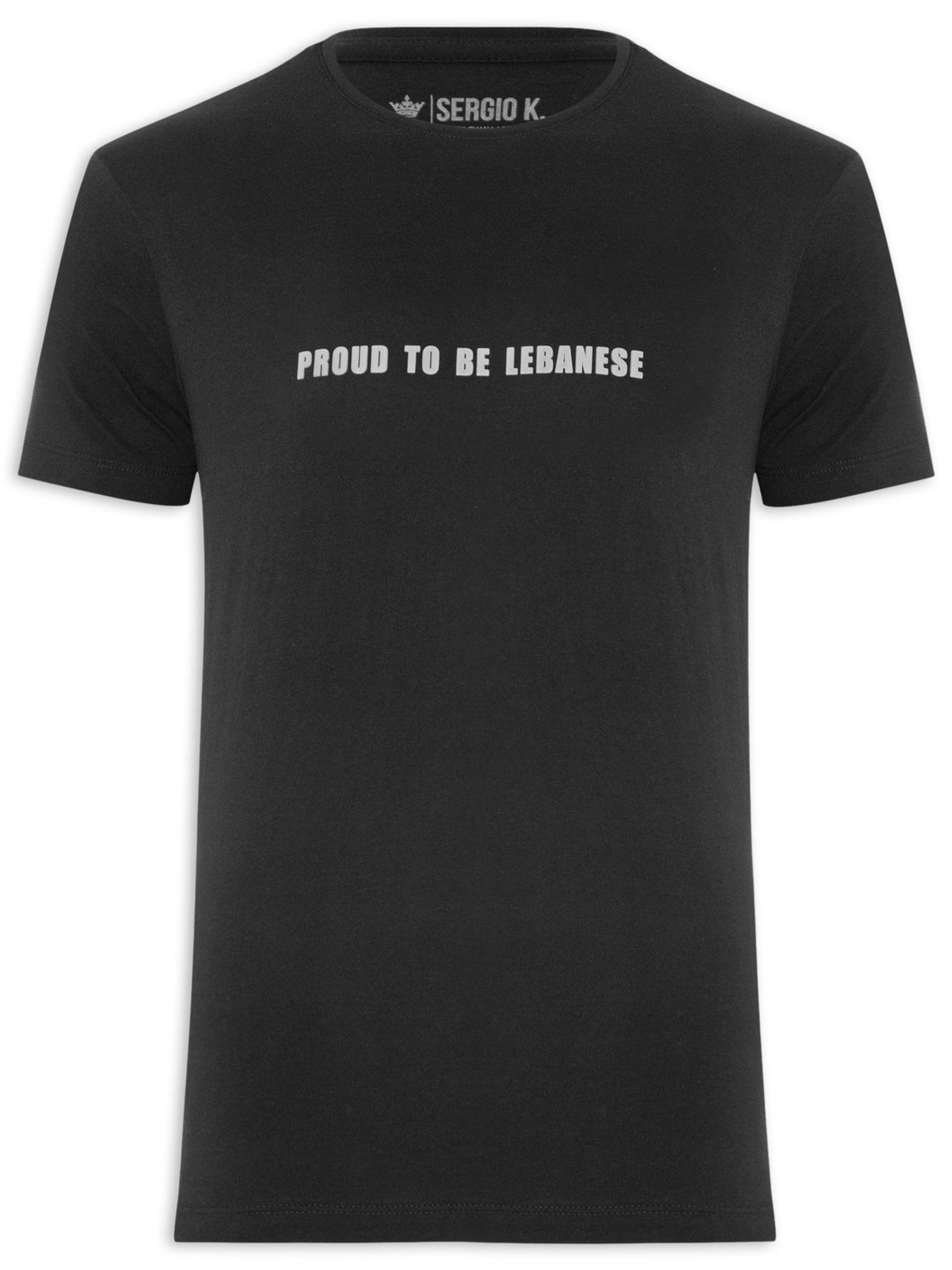 Camiseta Masculina Proud Lebanese Preto Sergio K