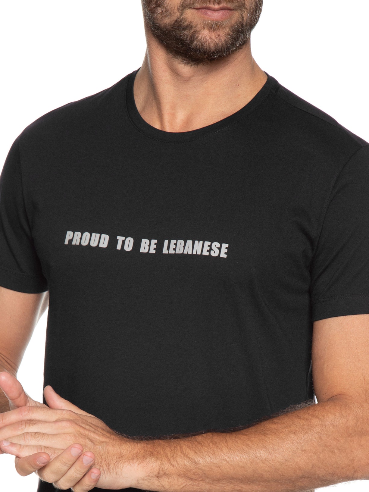 Camiseta Masculina Proud Lebanese Preto Sergio K