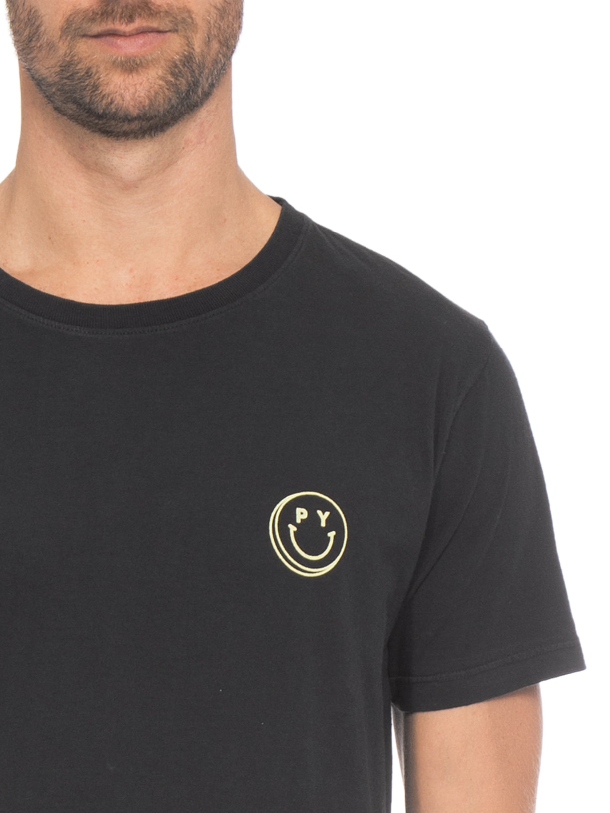 Camiseta Masculina Proud Preto Purple Yellow