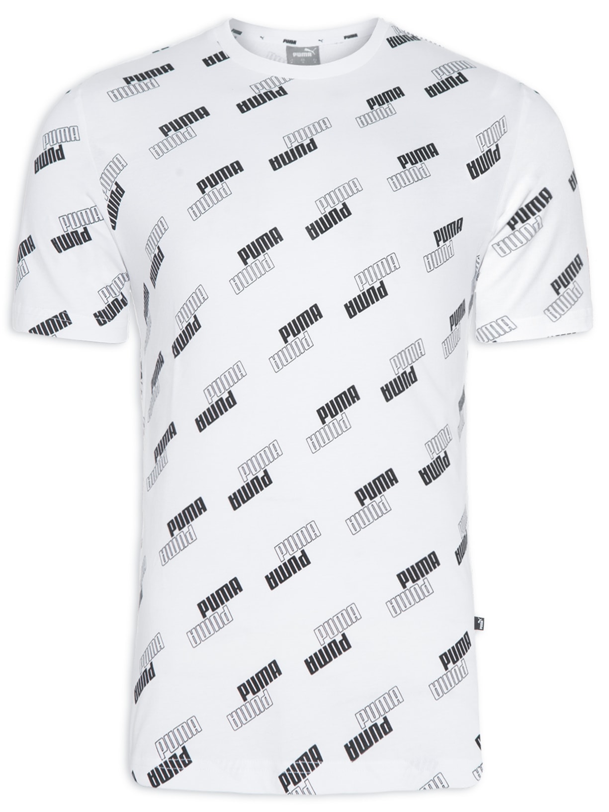 Camiseta Masculina Puma Power Aop Tee - Branco