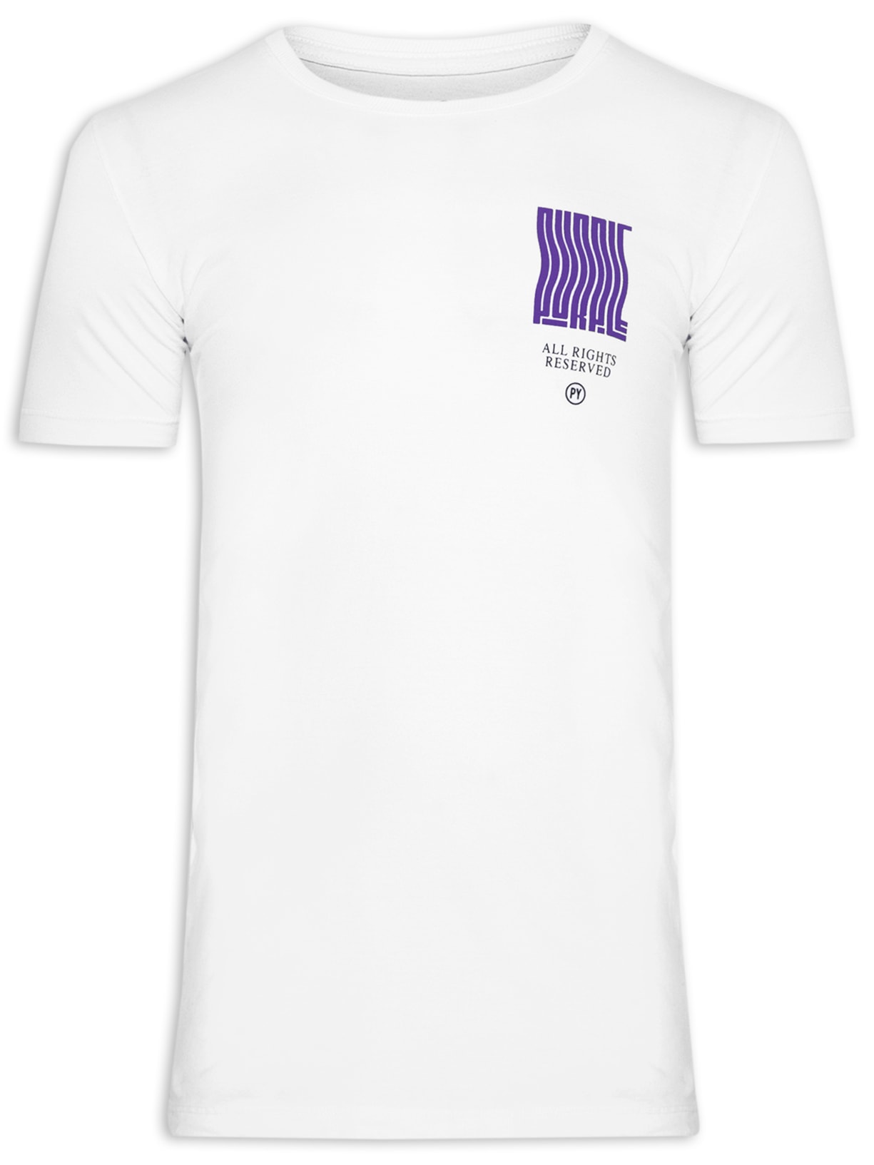 Camiseta Masculina Purple - Branco