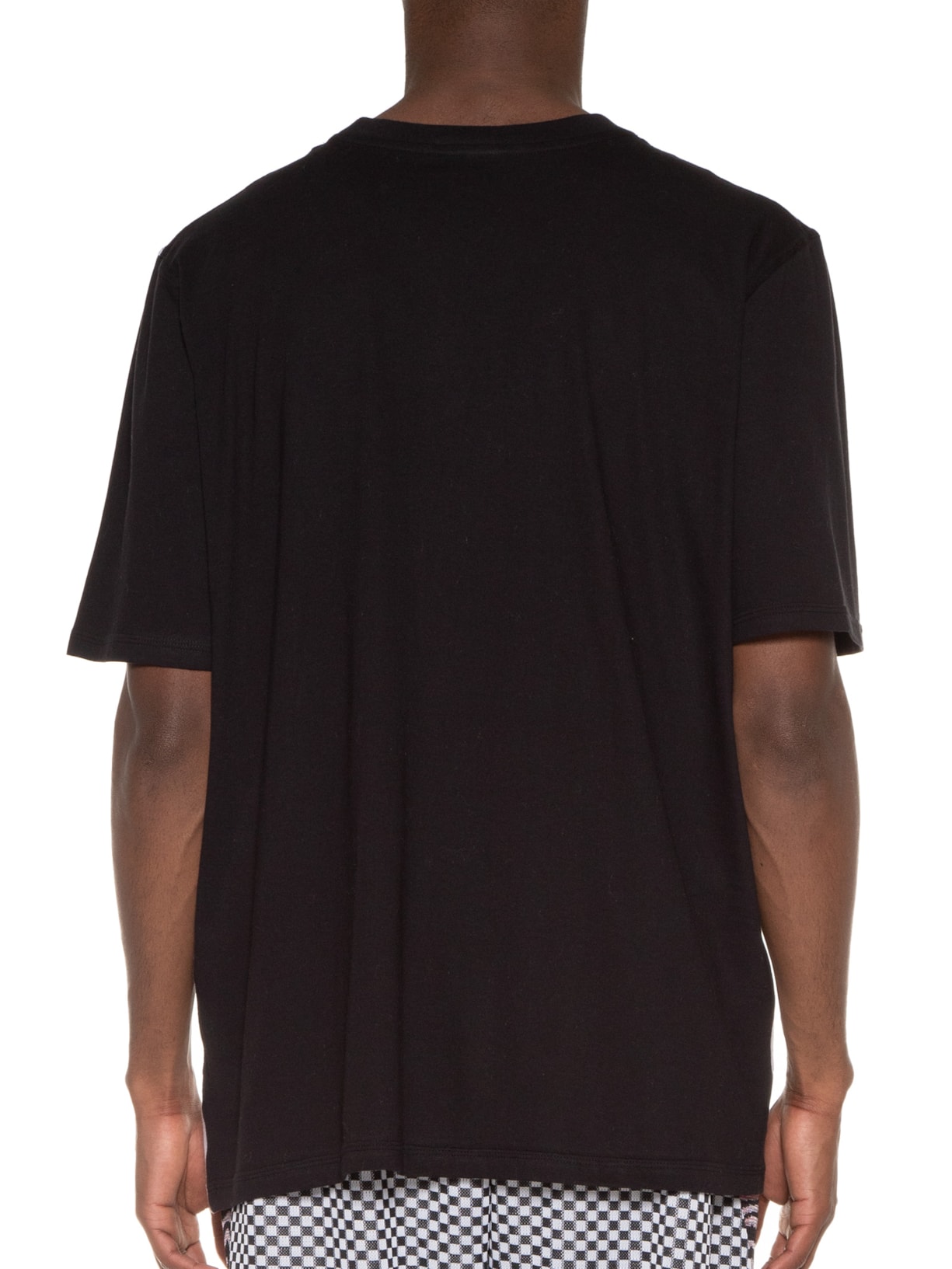 Camiseta Masculina Quadriculada Preto À La Garçonne