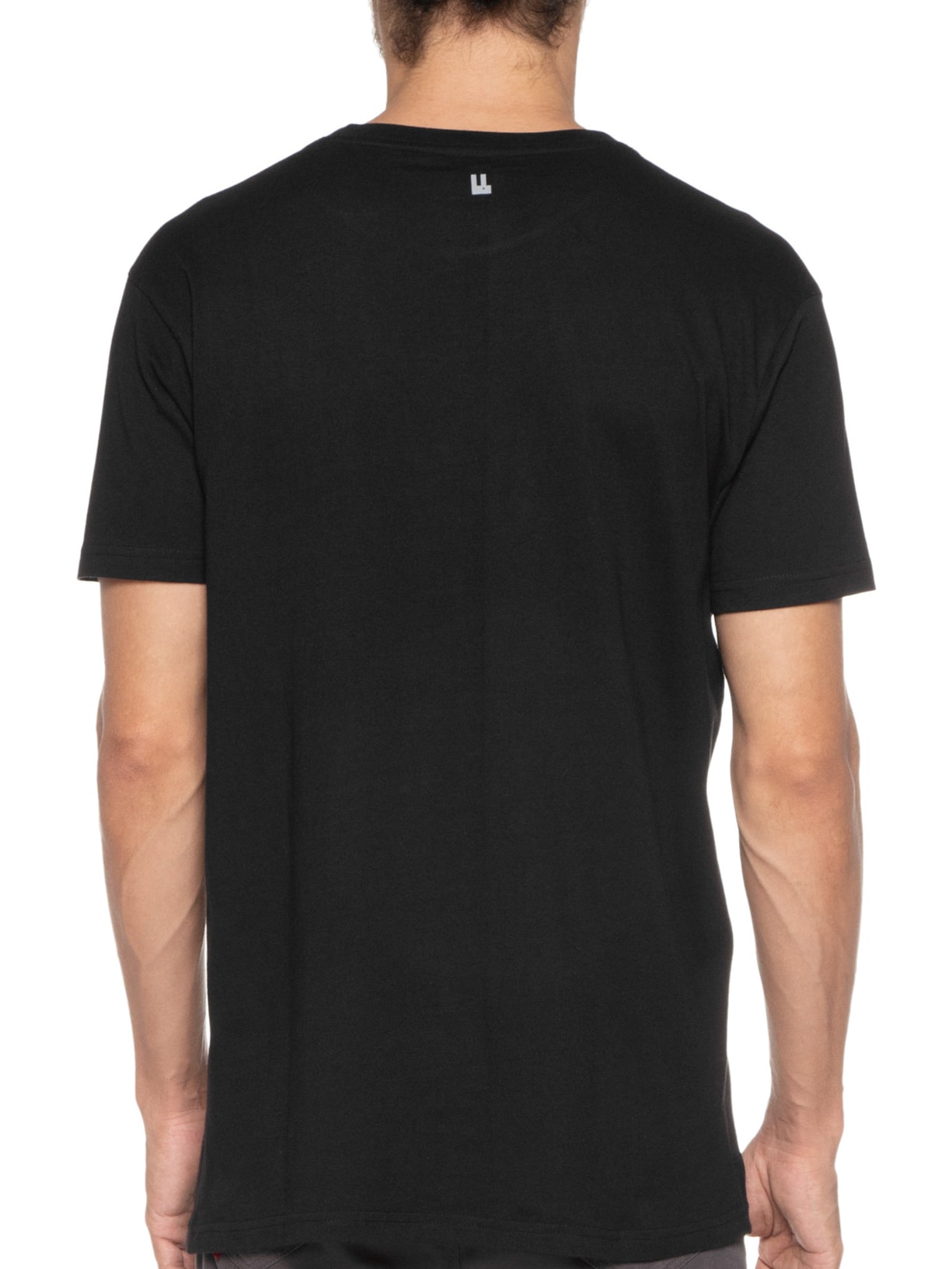 Camiseta Masculina Quadrile Recorte Preto Foxton