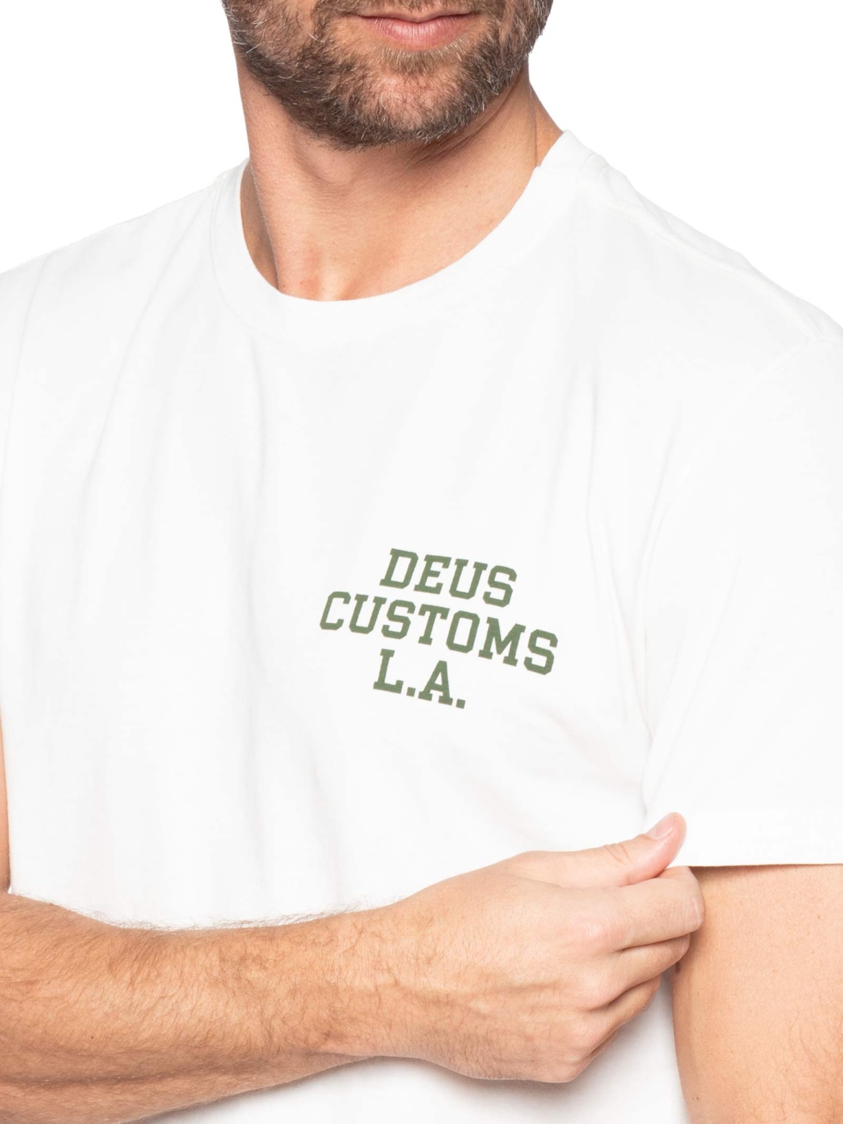 Camiseta Masculina Quickbeak Branco Deus Ex Machina