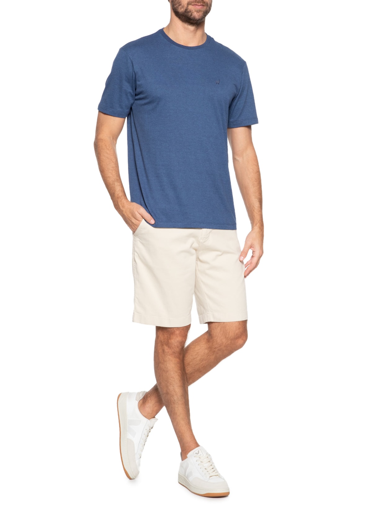 Camiseta Masculina Rafael Azul Zapalla