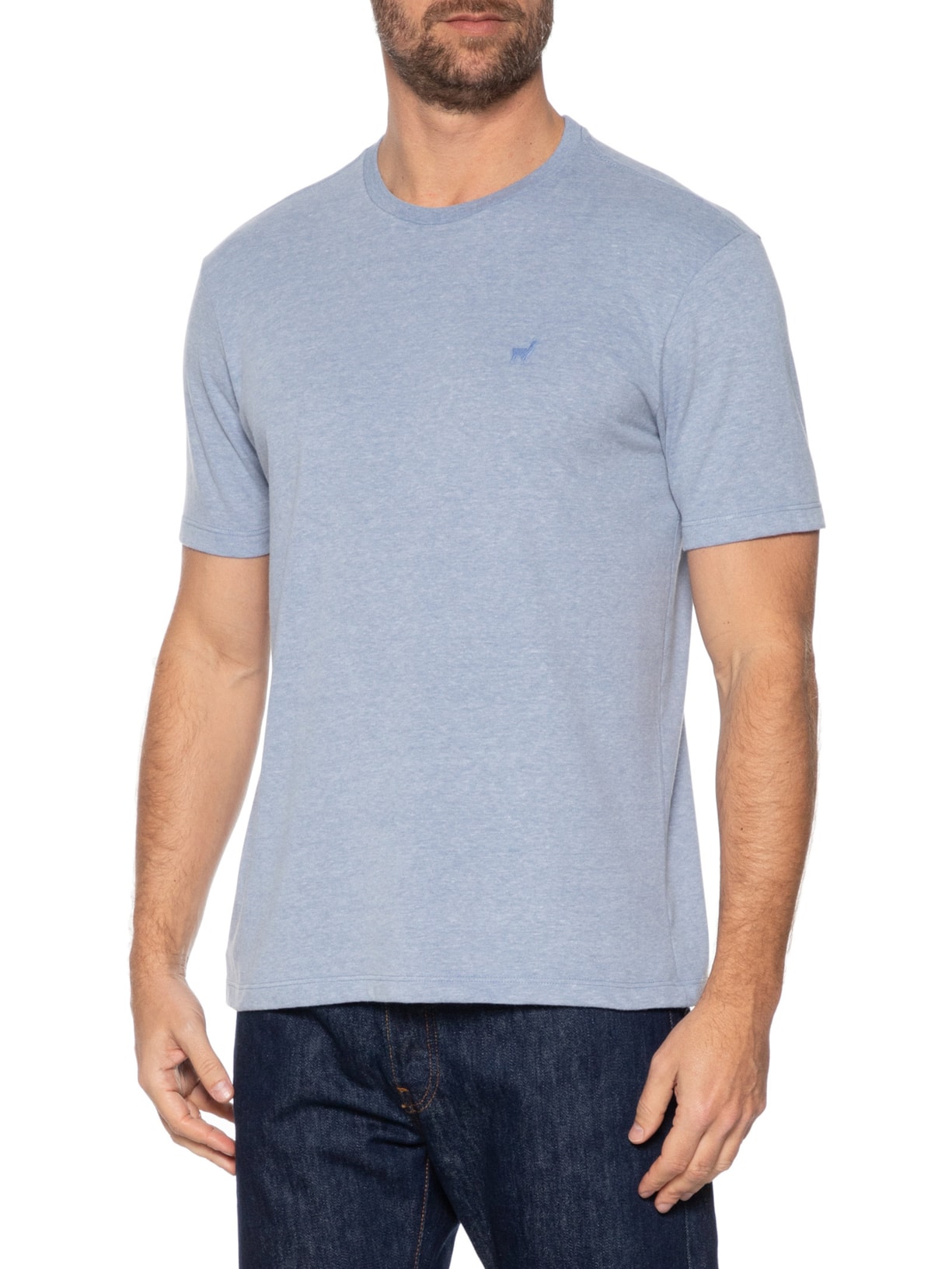 Camiseta Masculina Rafael Azul Zapalla