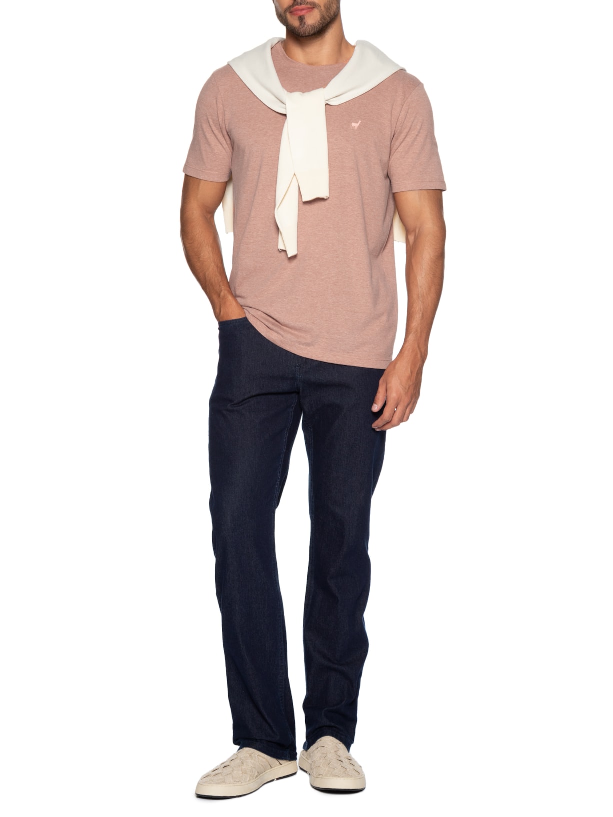 Camiseta Masculina Rafael Marrom Zapalla