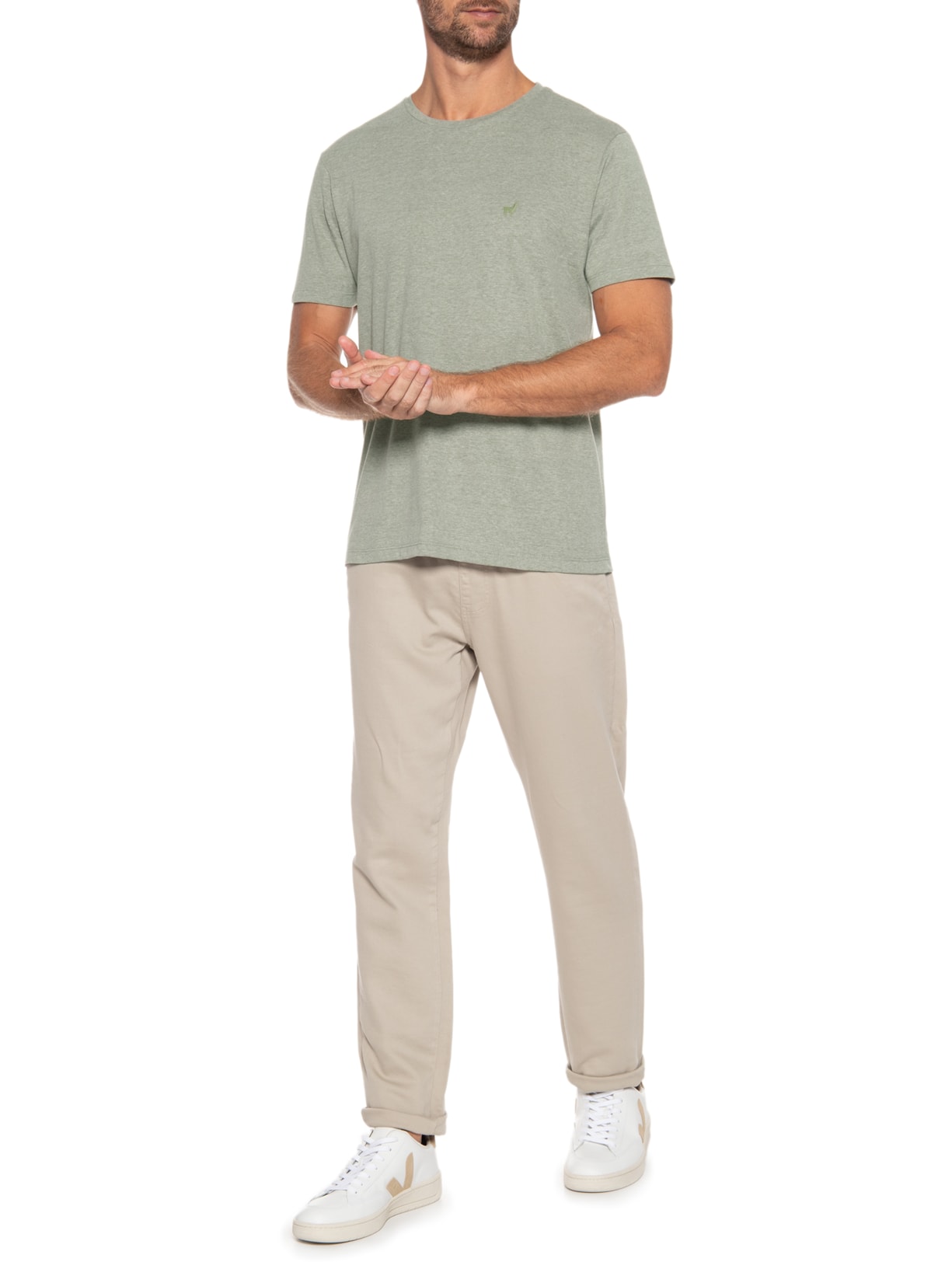 Camiseta Masculina Rafael Verde Zapalla