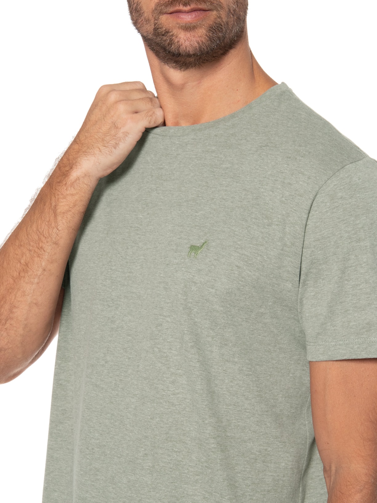Camiseta Masculina Rafael Verde Zapalla