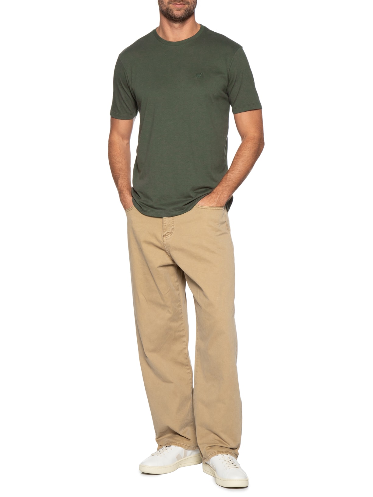 Camiseta Masculina Rafael Verde Zapalla