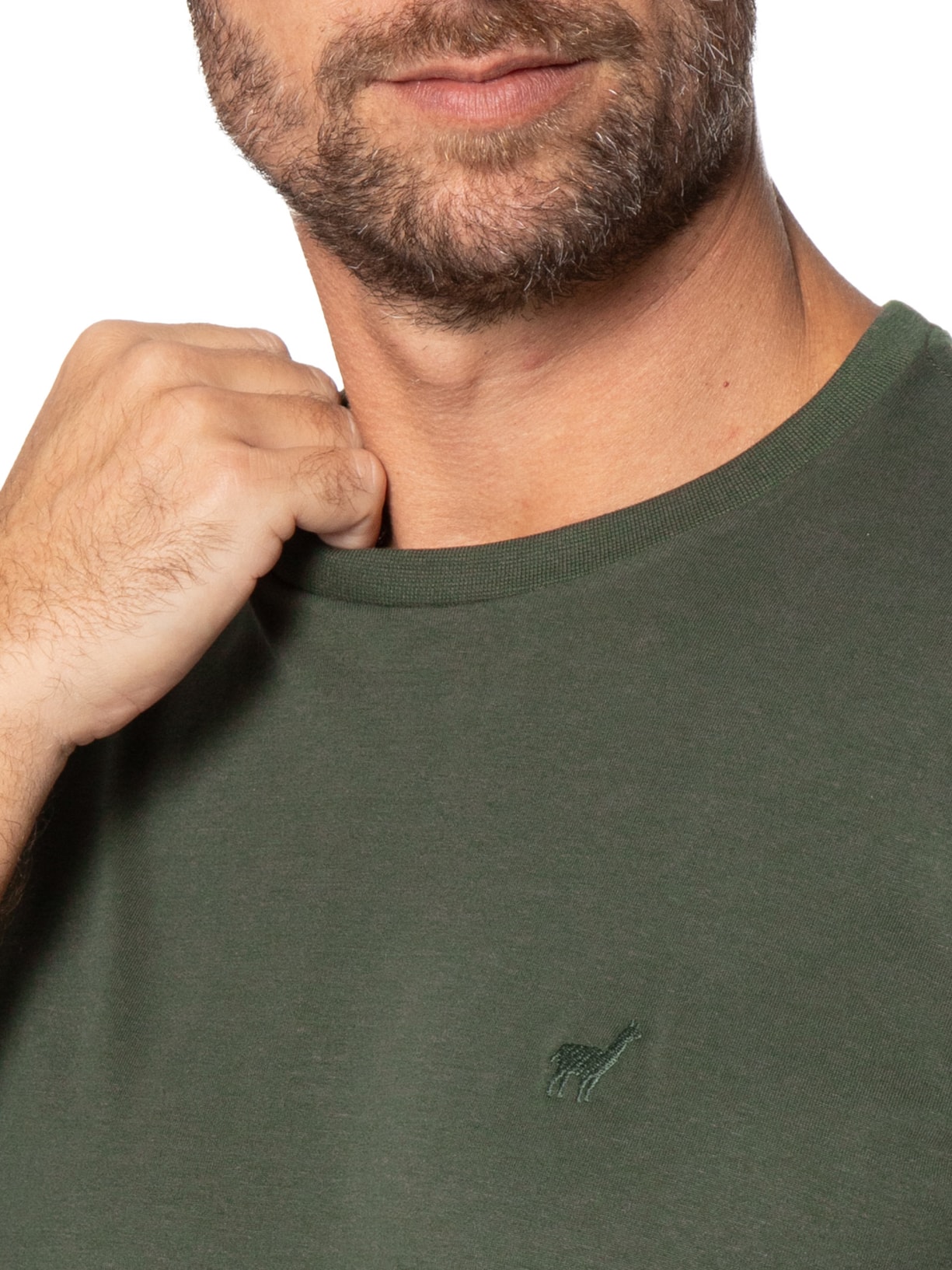 Camiseta Masculina Rafael Verde Zapalla