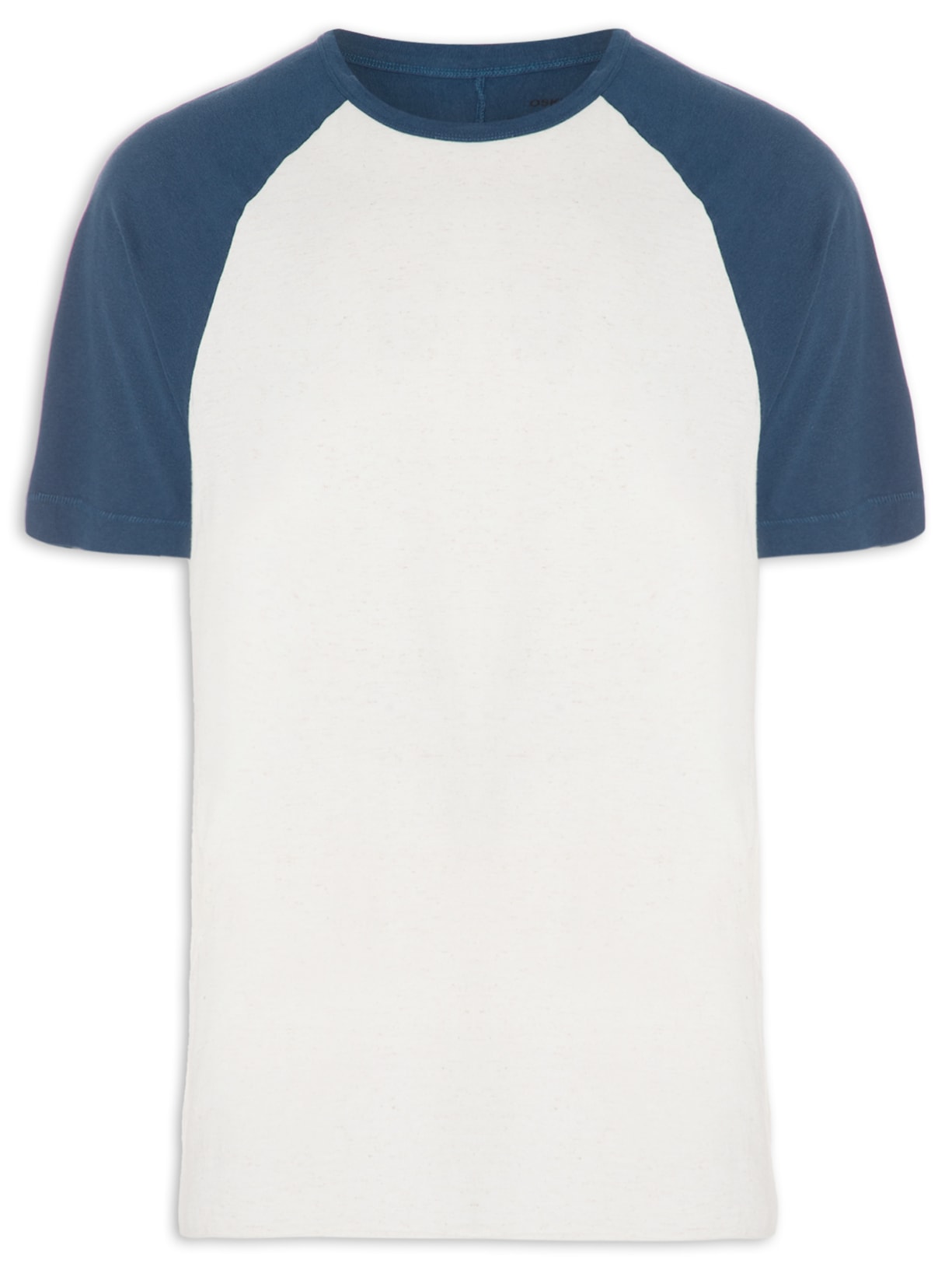 Camiseta Masculina Raglan Ribbed - Branco