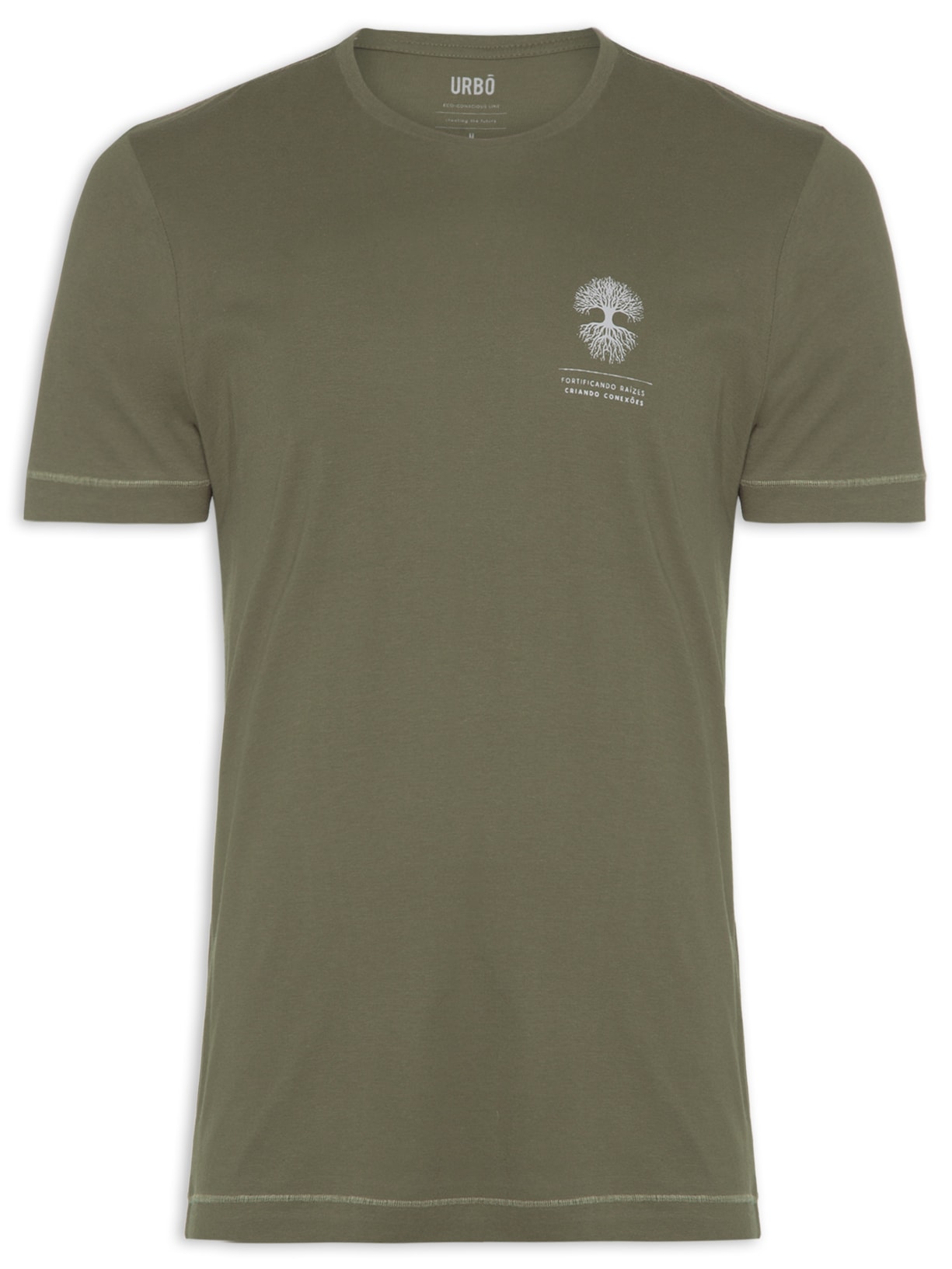 Camiseta Masculina Raízes - Verde