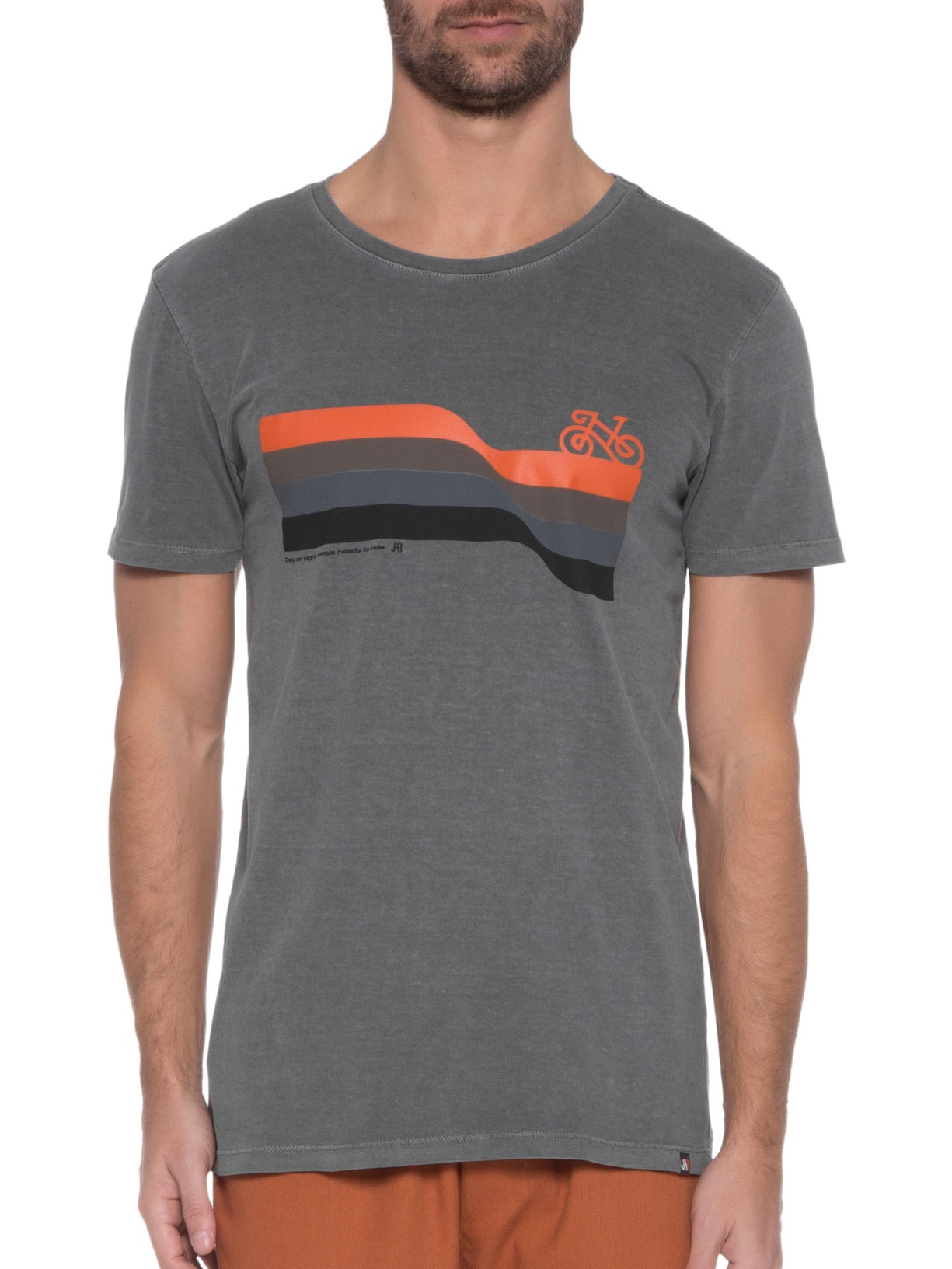 Camiseta Masculina Ready To Ride Cinza Jab