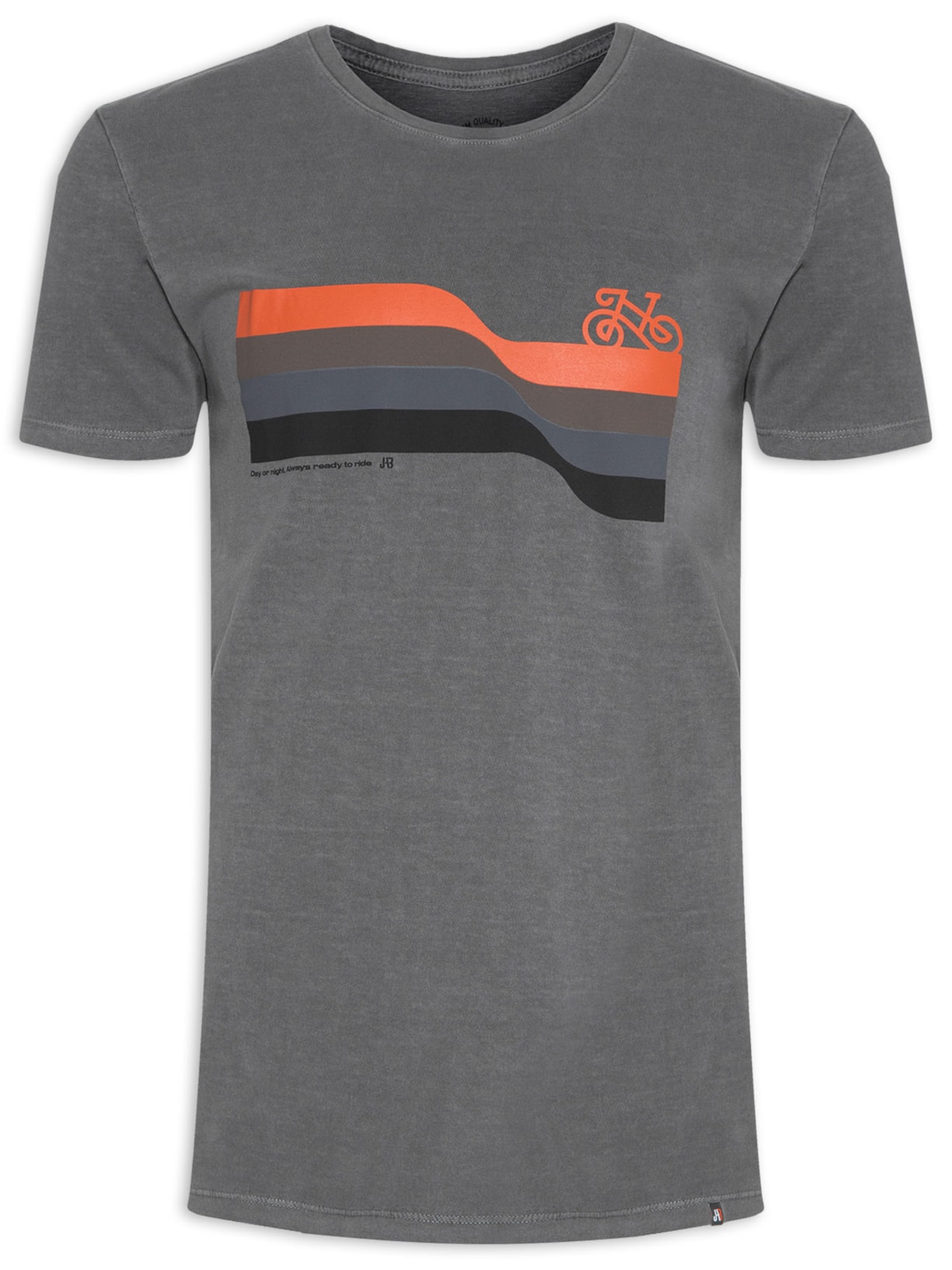 Camiseta Masculina Ready To Ride Cinza Jab